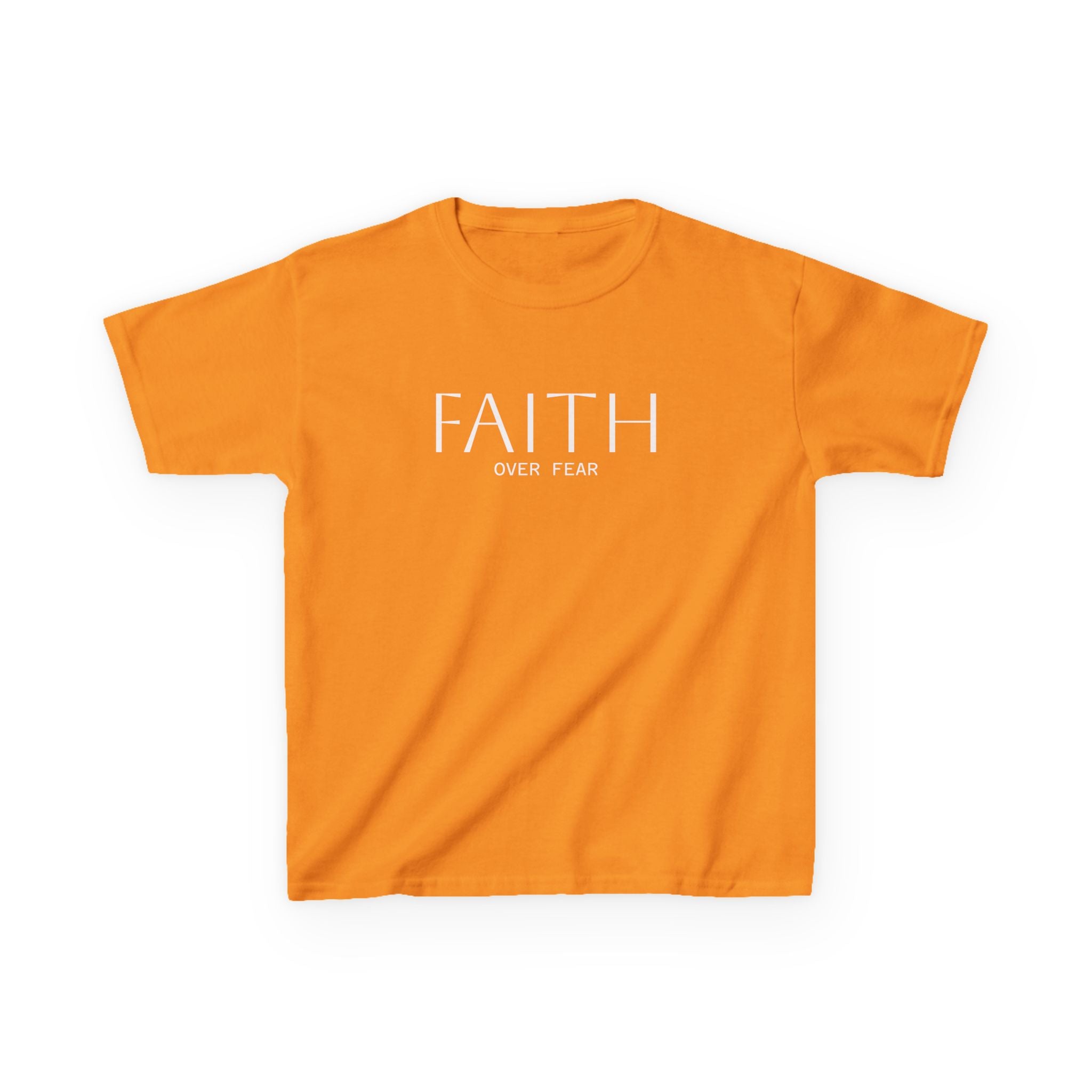 Faith Over Fear Kids Tee | Inspirational Christian Youth Shirt