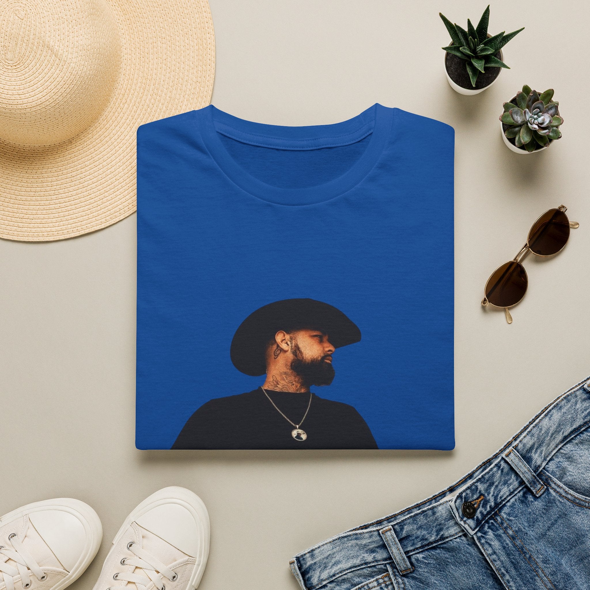Cowboy Portrait T‑Shirt — Minimal Western Portrait Tee