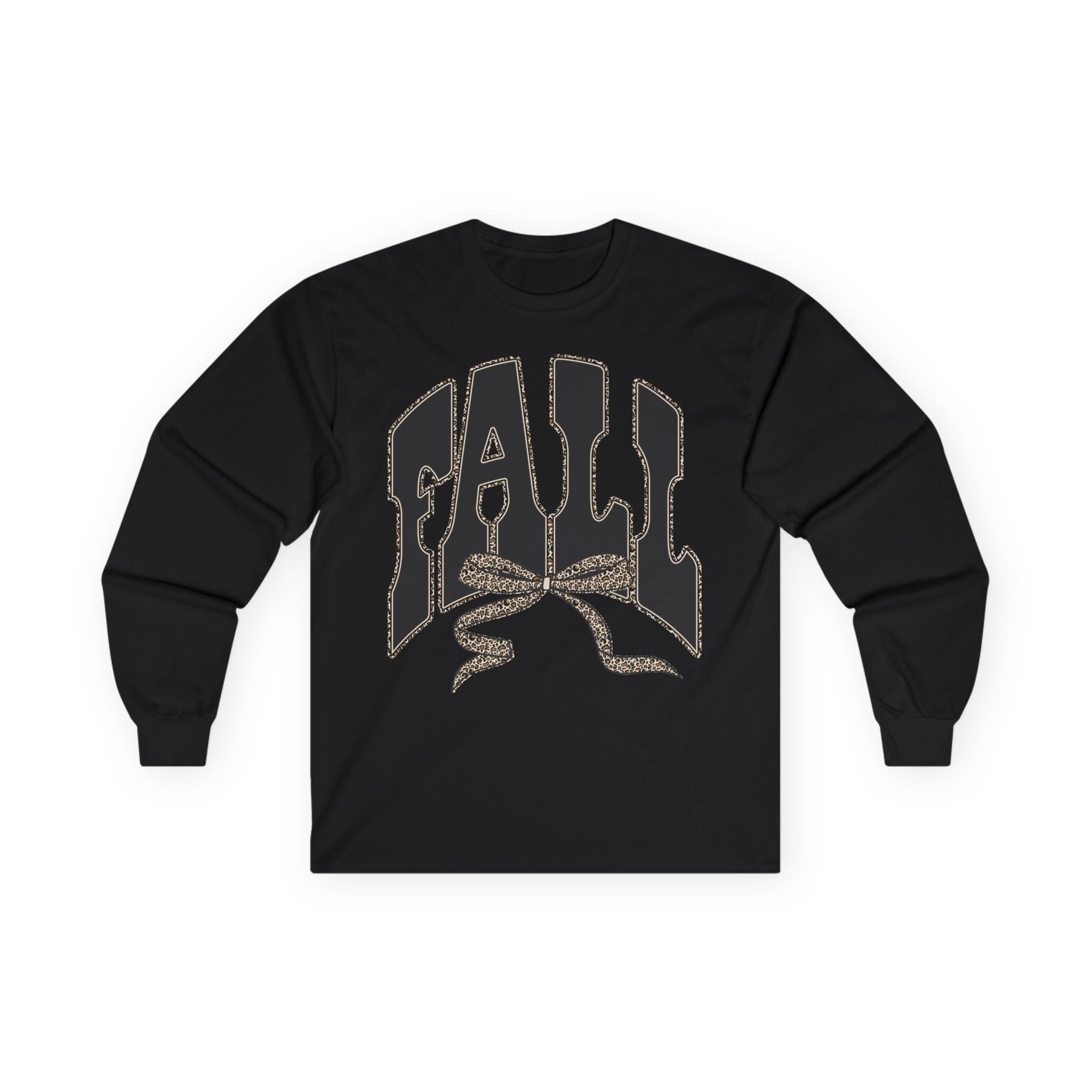 Fall Graphic Long Sleeve Tee — "FALL" Arch Design