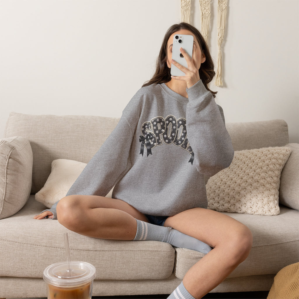 Spooky Floral 'SPOOKY' Crewneck Sweatshirt