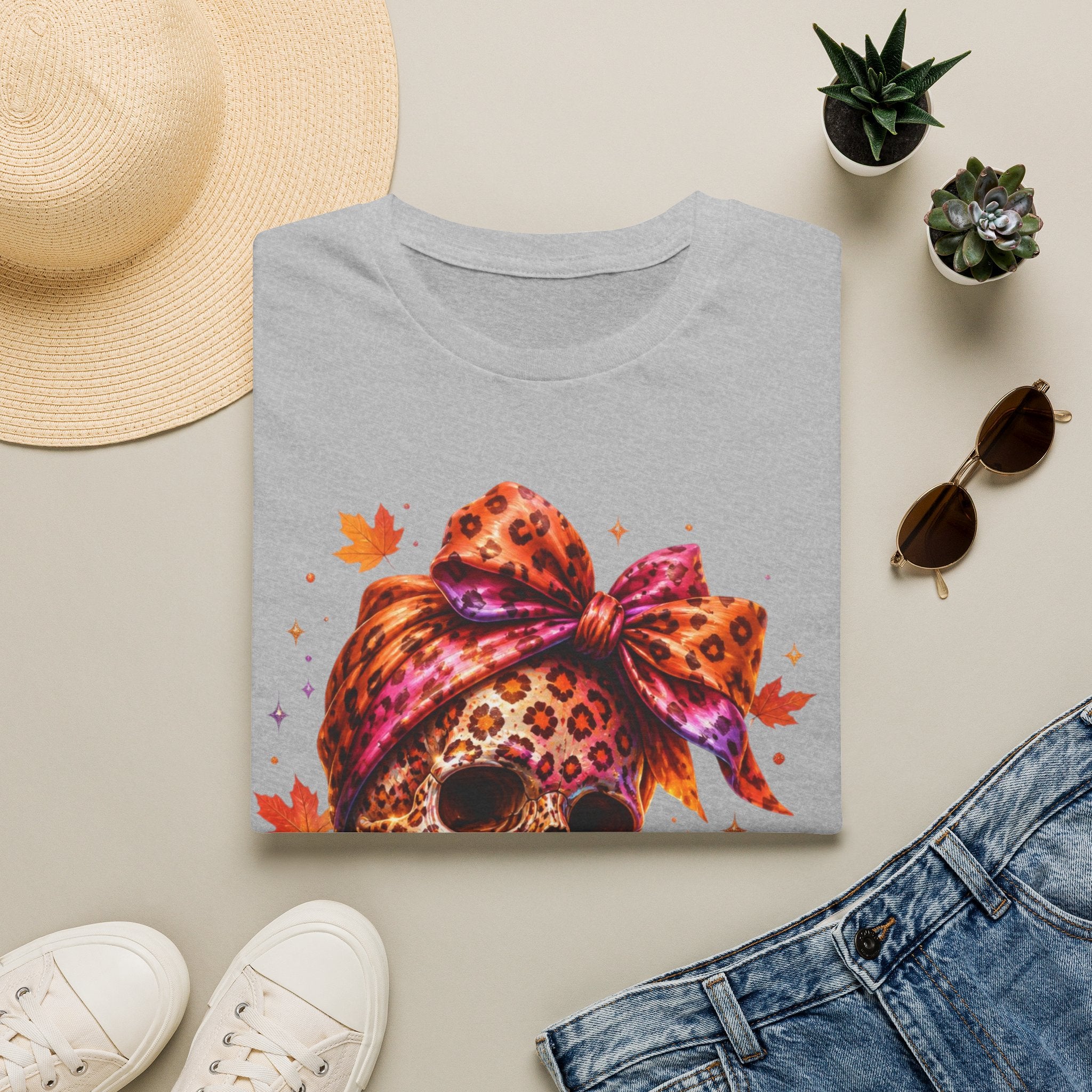 Spooky and Spicy Leopard Skull T-Shirt