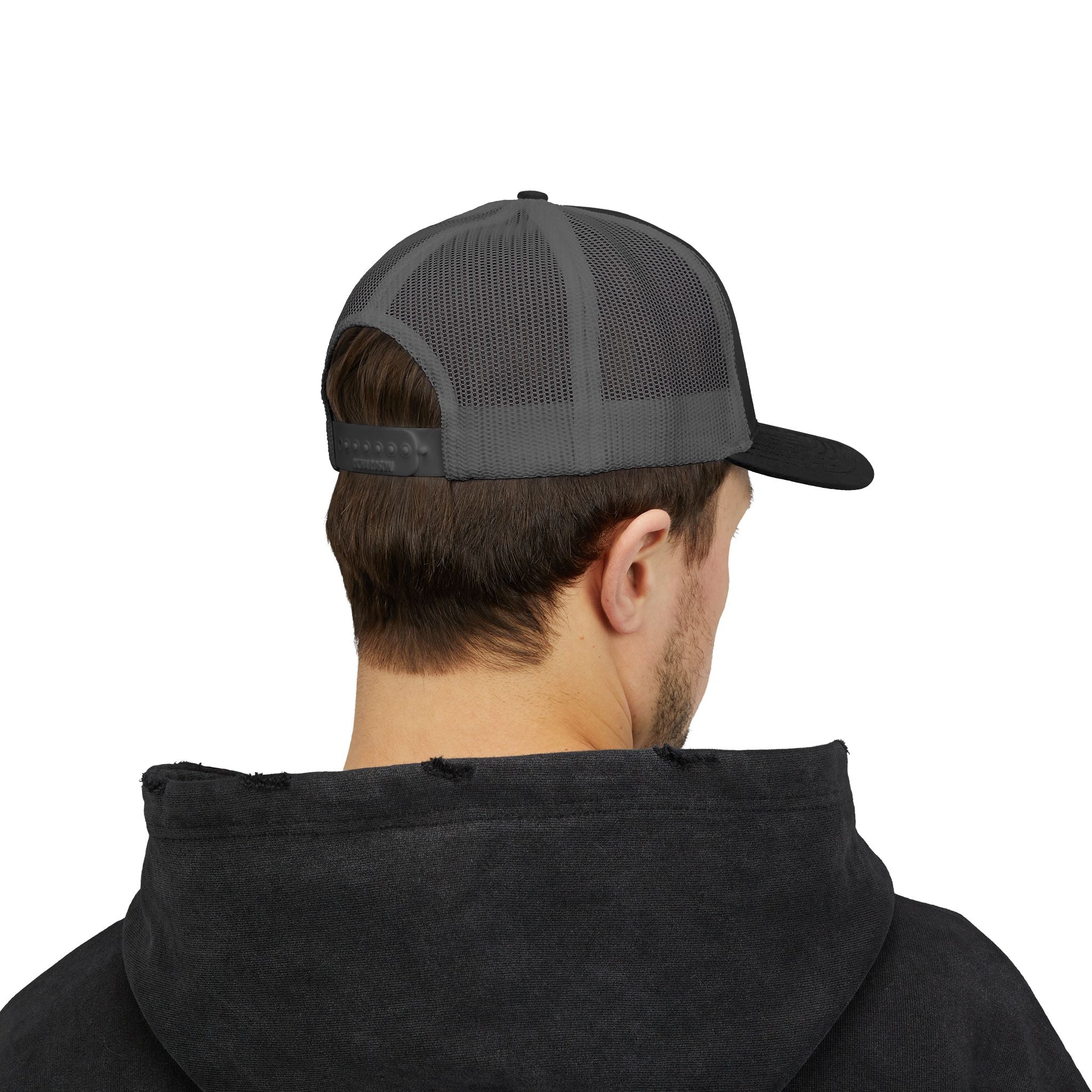 Embroidered Red Rose Trucker Cap