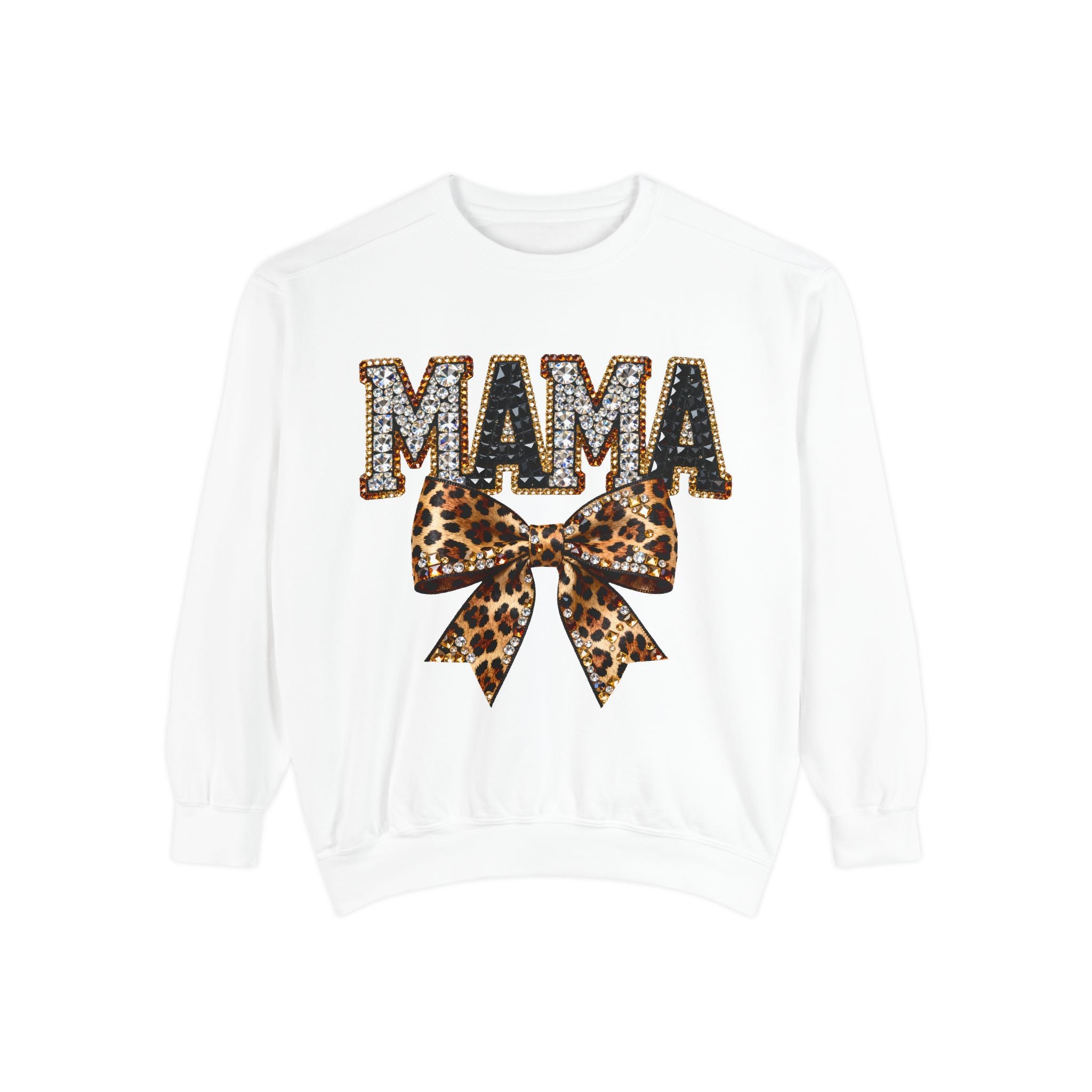 Mama Leopard Bow Sweatshirt — Mother's Day Gift