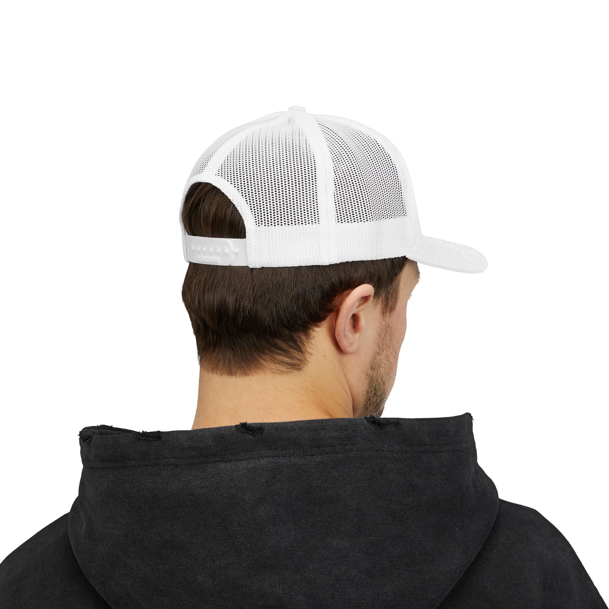 Embroidered Red Rose Trucker Cap