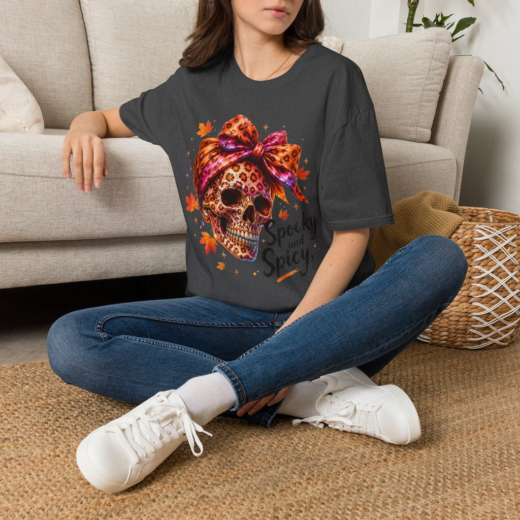 Spooky and Spicy Leopard Skull T-Shirt