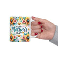 Mother’s Day Sunflower Ceramic Mug — Floral 'Happy Mother’s Day' Coffee Cup (11oz, 15oz)
