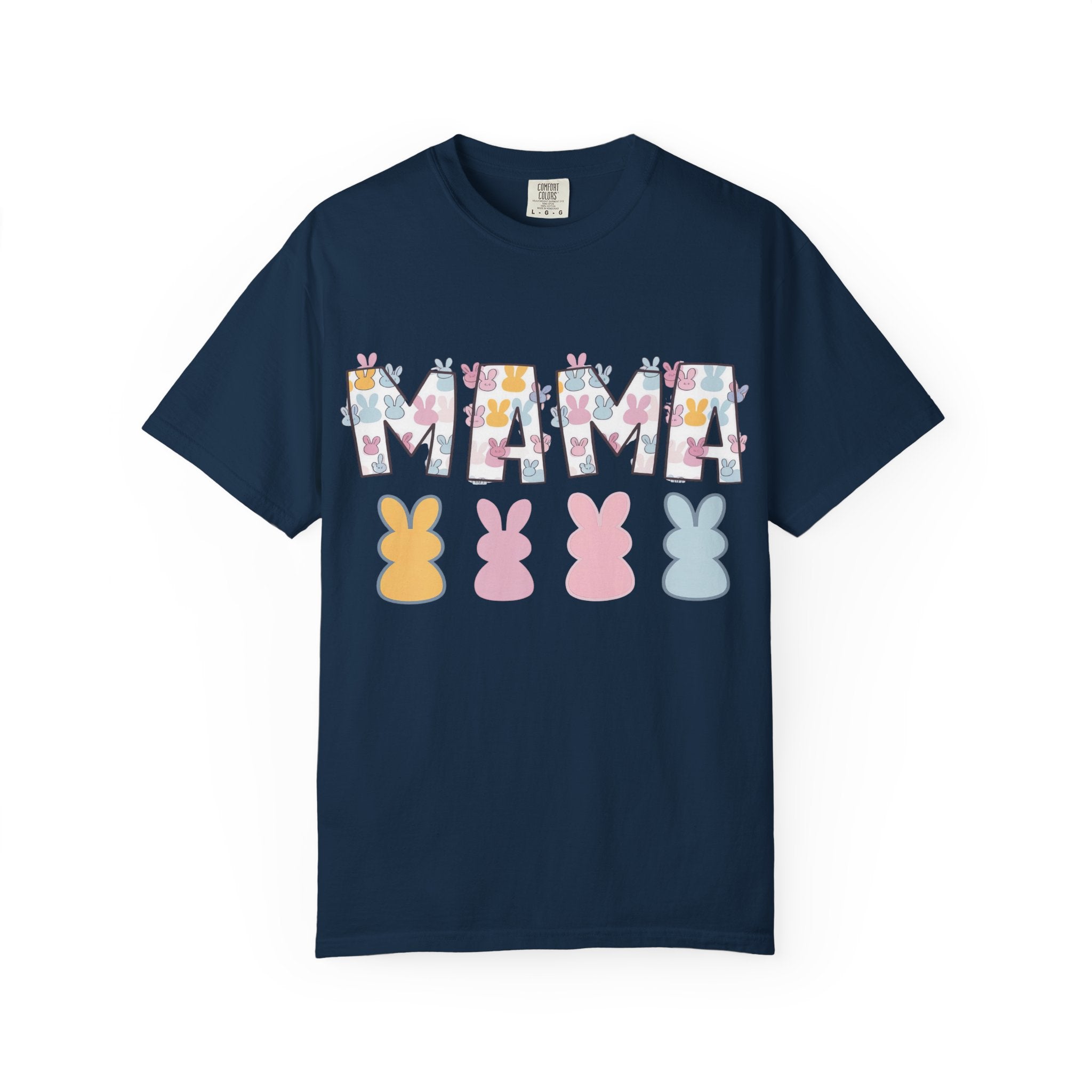 Mama Floral Peep Tee — Easter Bunny Pastel Mother's Day T-Shirt