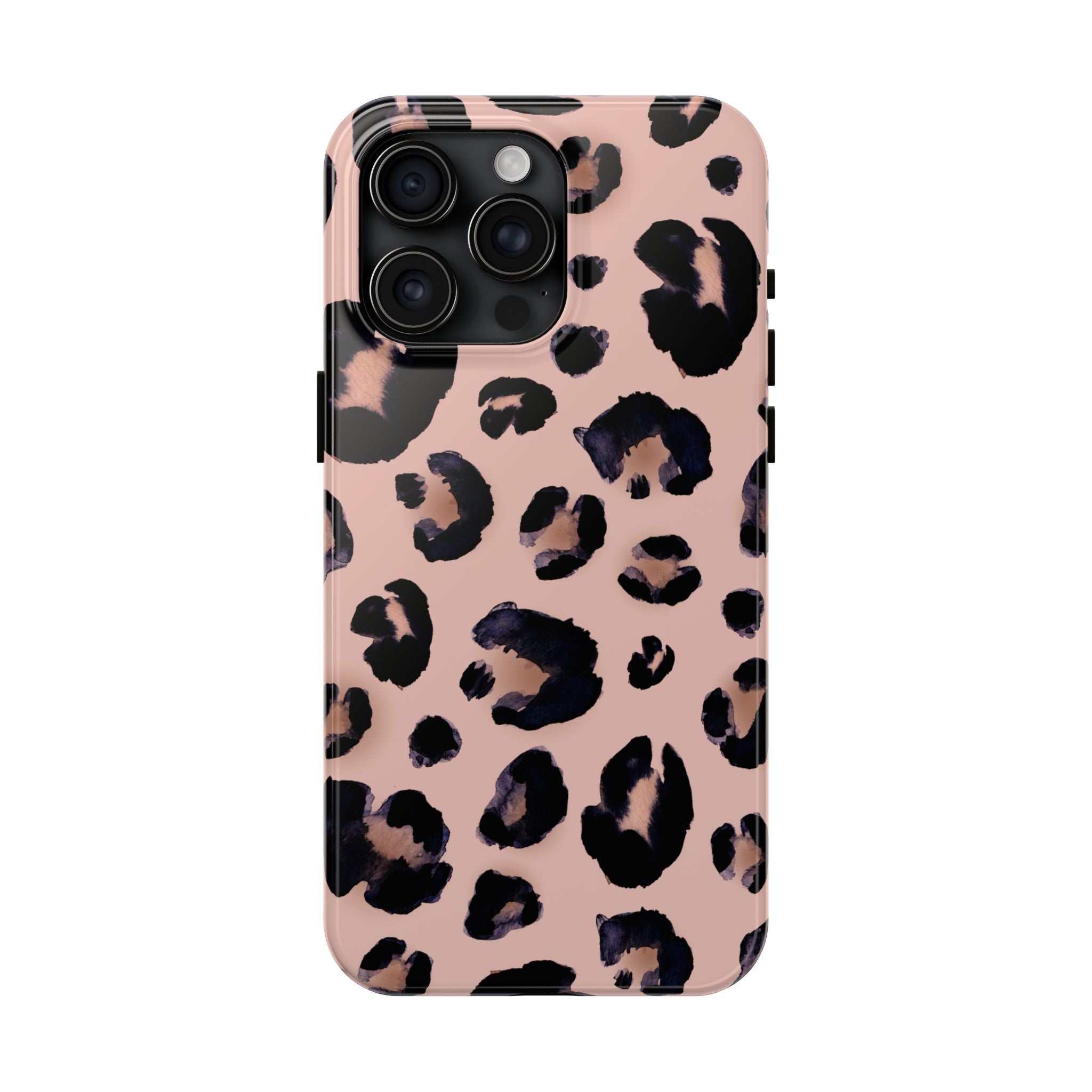 Leopard Print Tough Phone Case — Pink Animal Print Protective Cover
