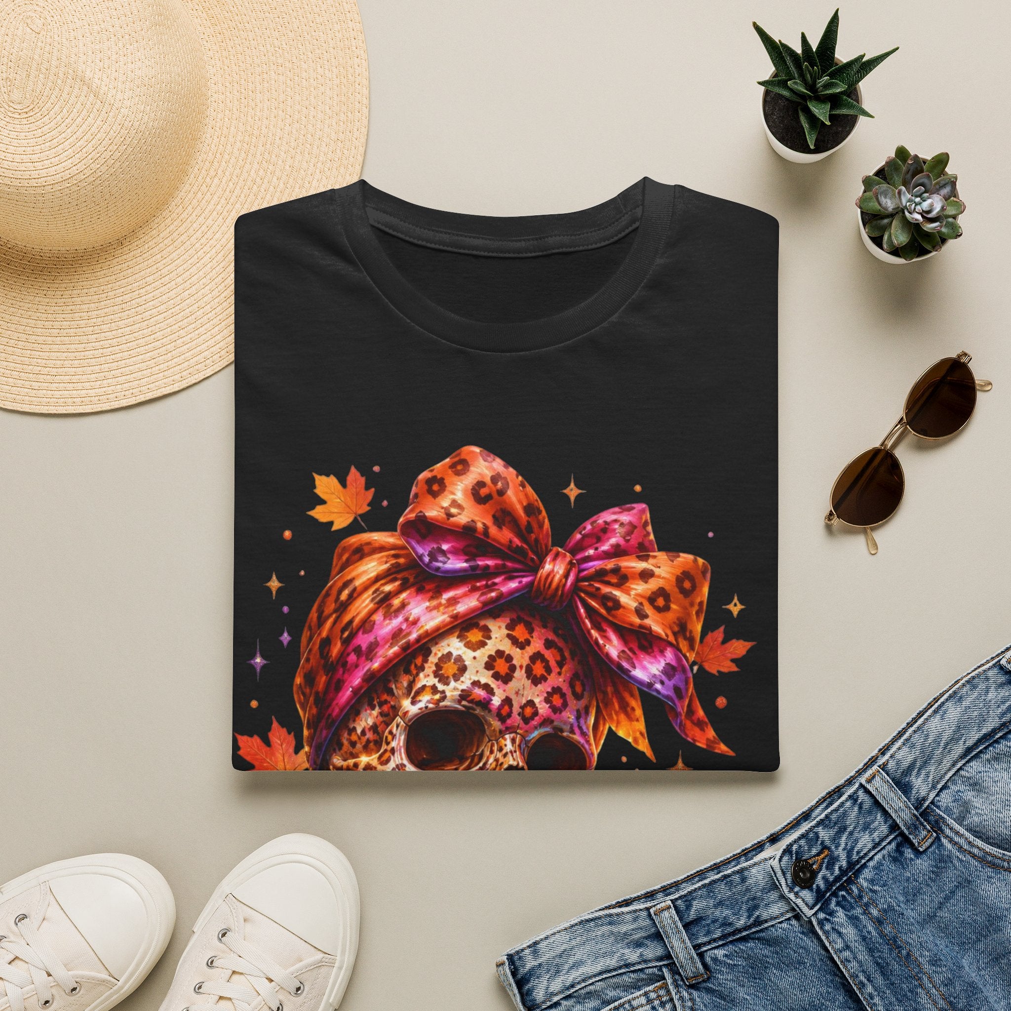 Spooky and Spicy Leopard Skull T-Shirt
