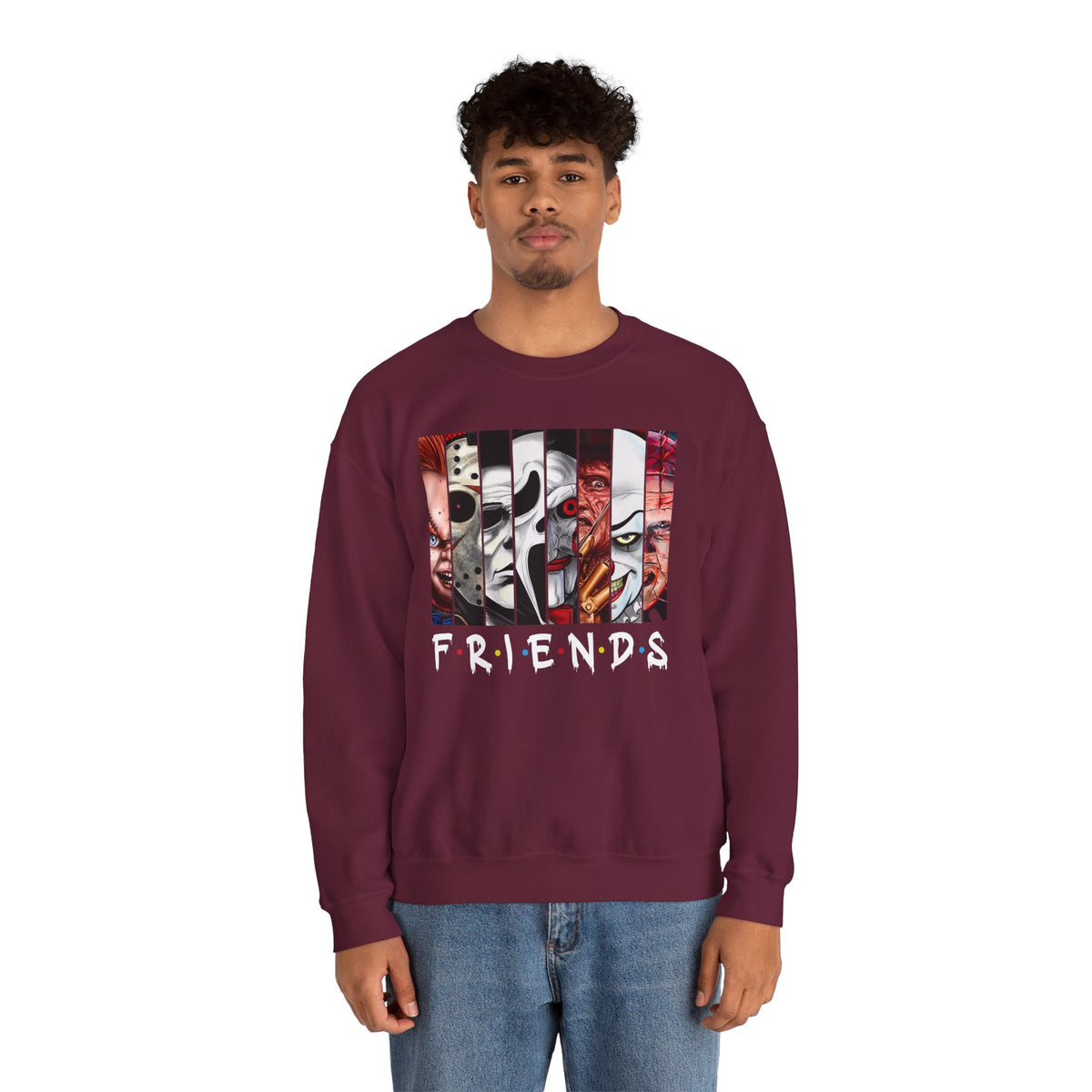 Horror Icons "Friends" Crewneck Sweatshirt