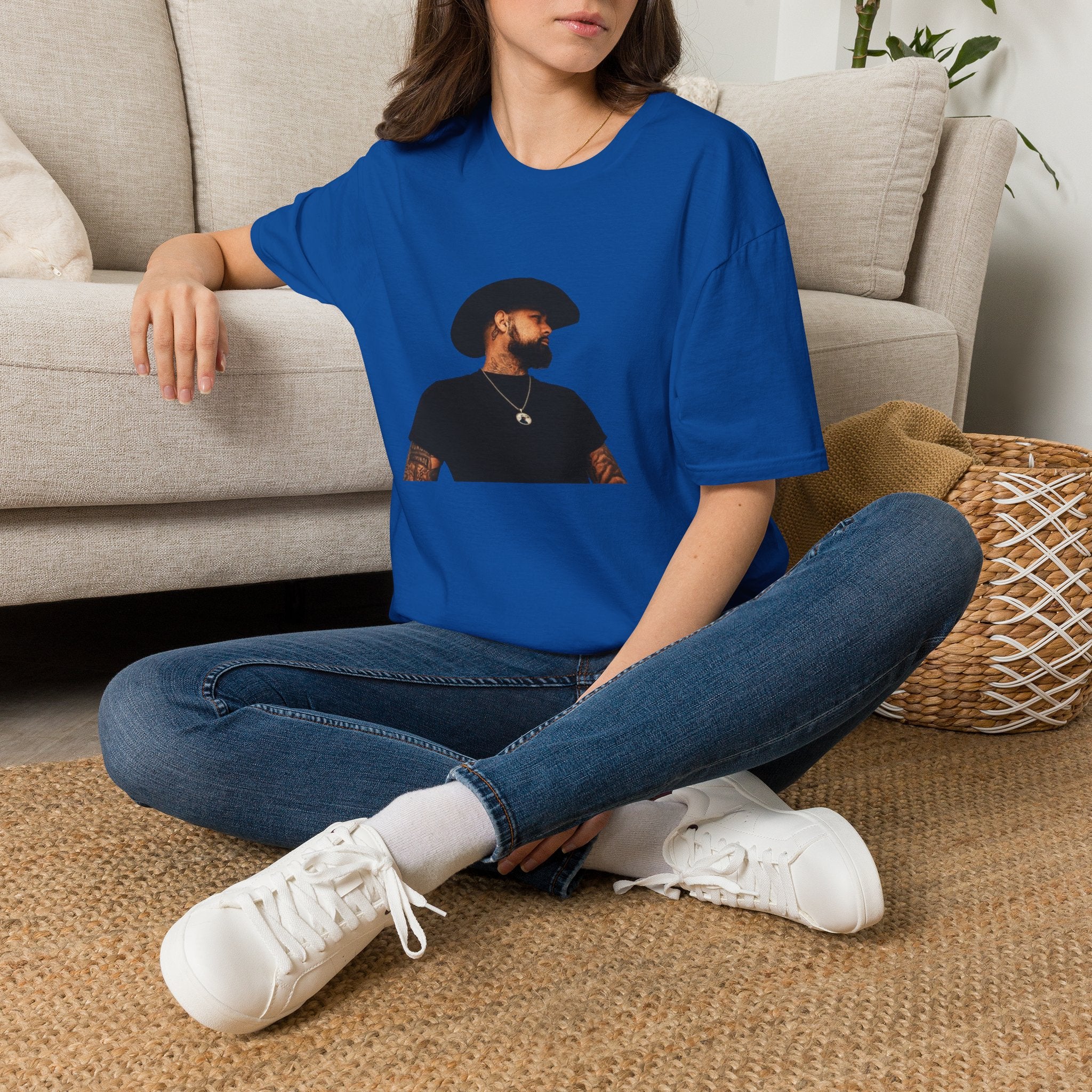 Cowboy Portrait T‑Shirt — Minimal Western Portrait Tee