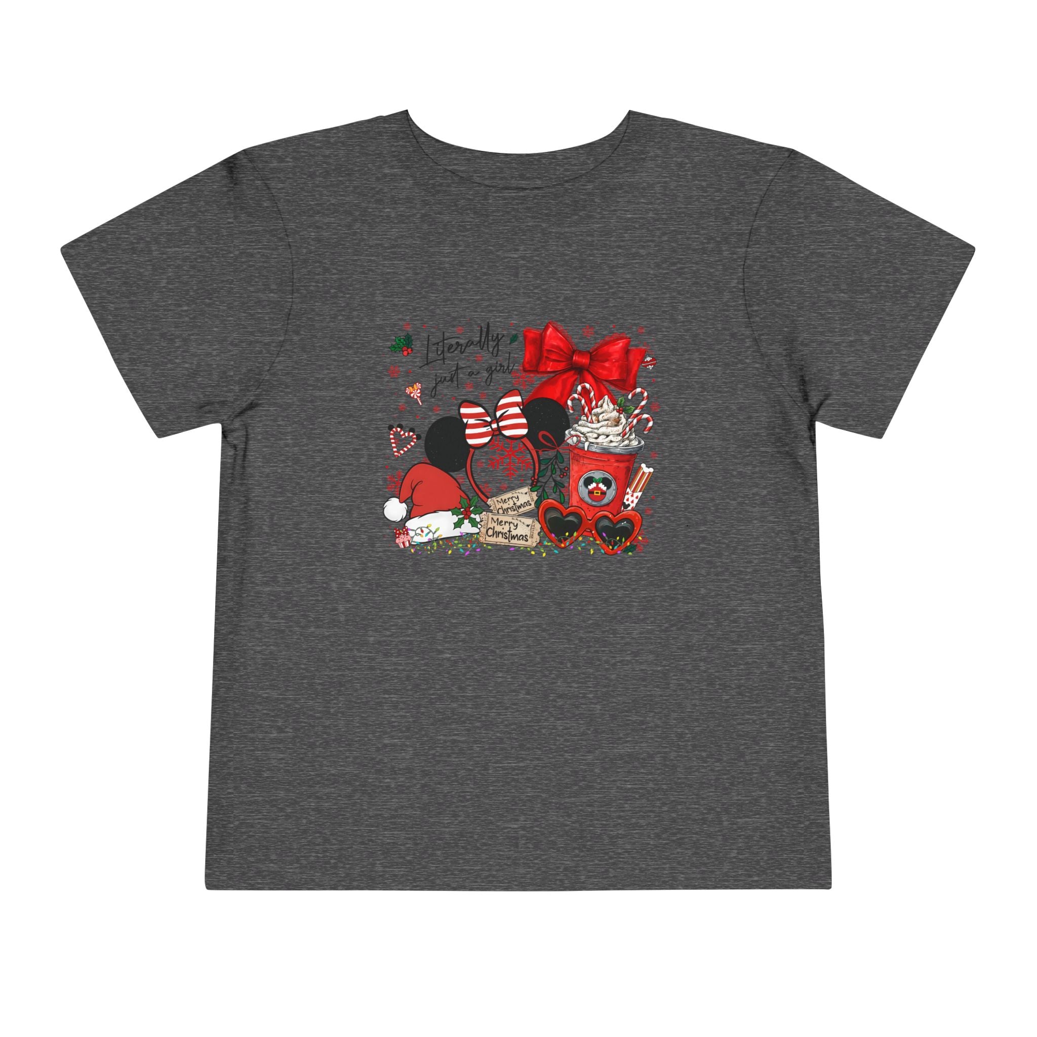 Toddler Tee — Cute Valentine Mickey Ears Coffee & Treats Design
