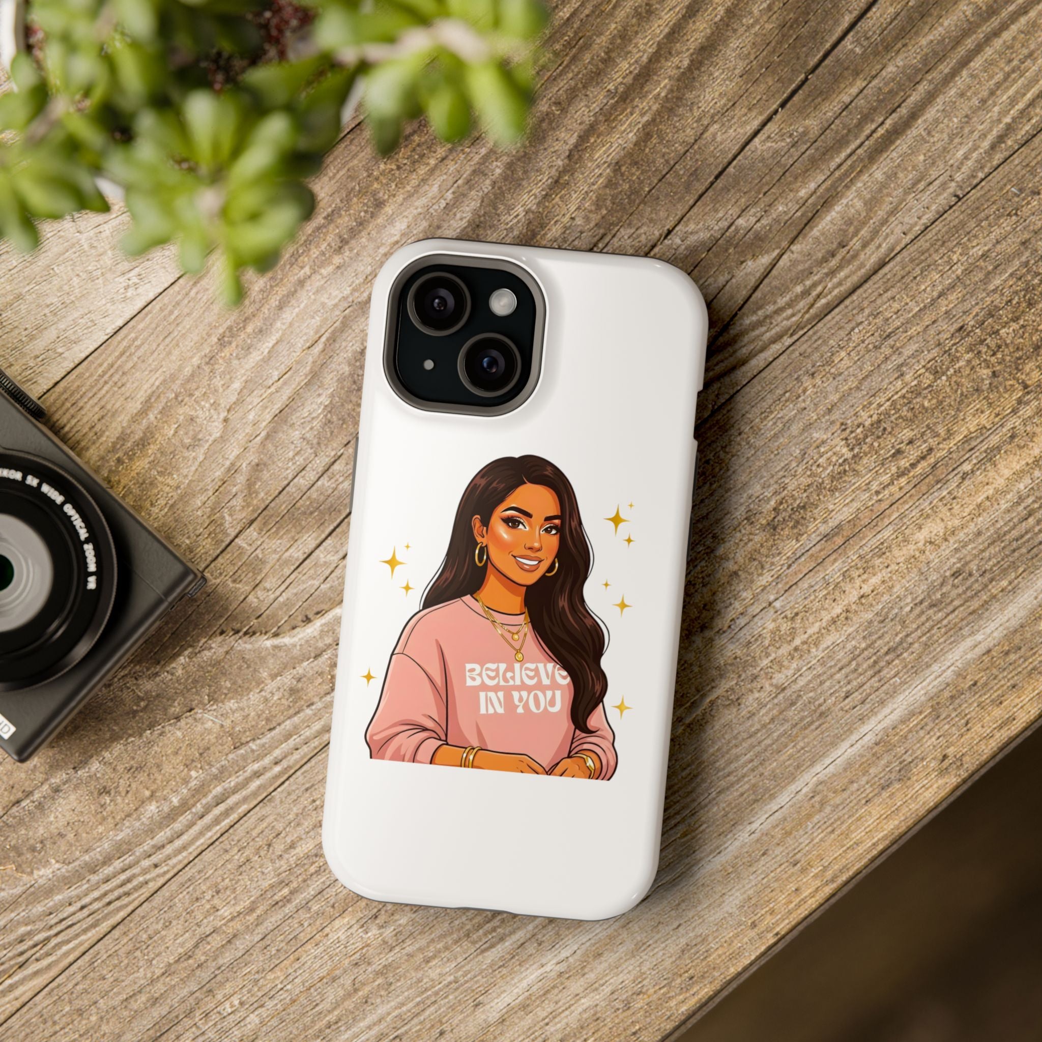Phone Case — "Believe In You" Motivational Portrait Magnetic Impact-Resistant Case