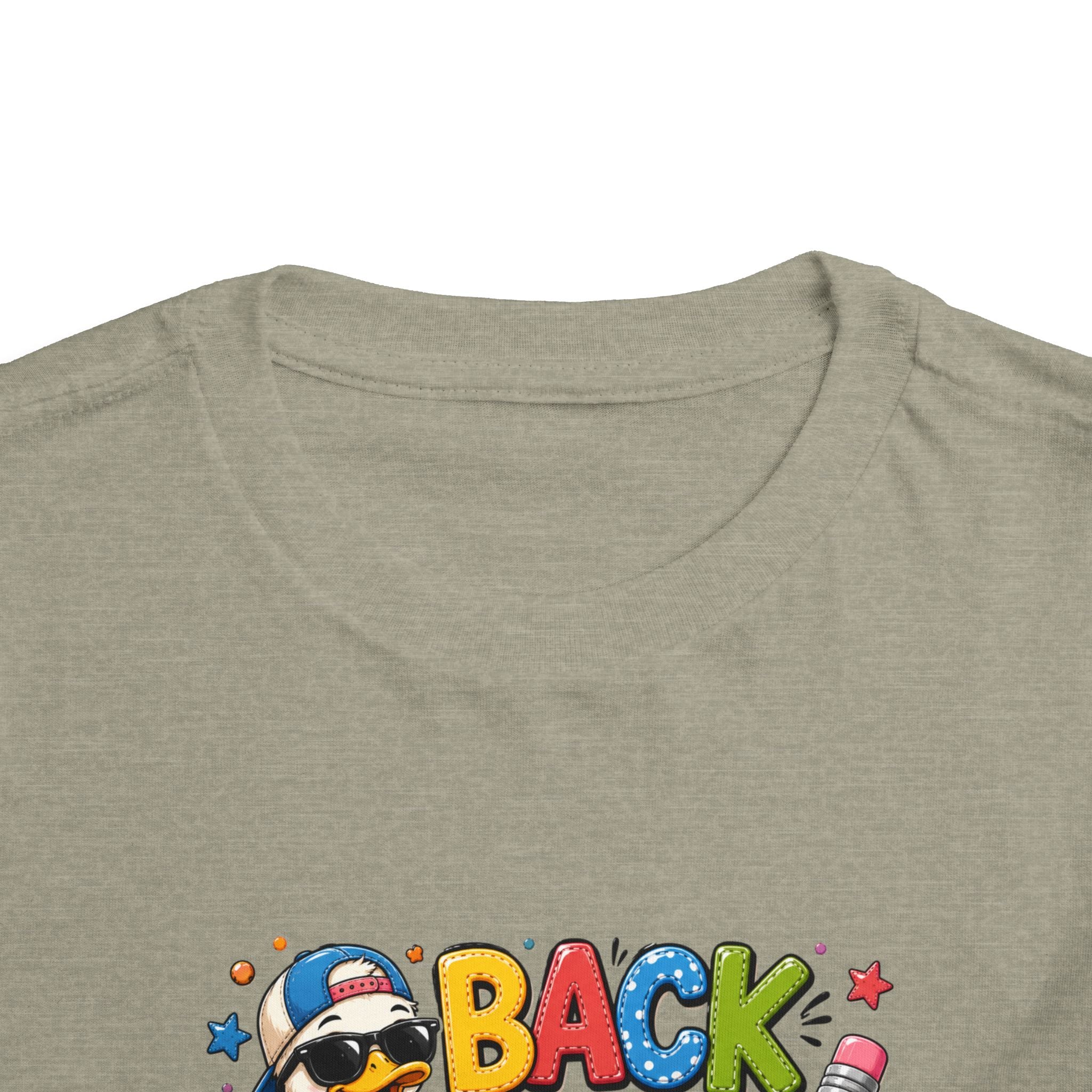 Back to School Toddler Tee — Cute Penguin School Bus Design