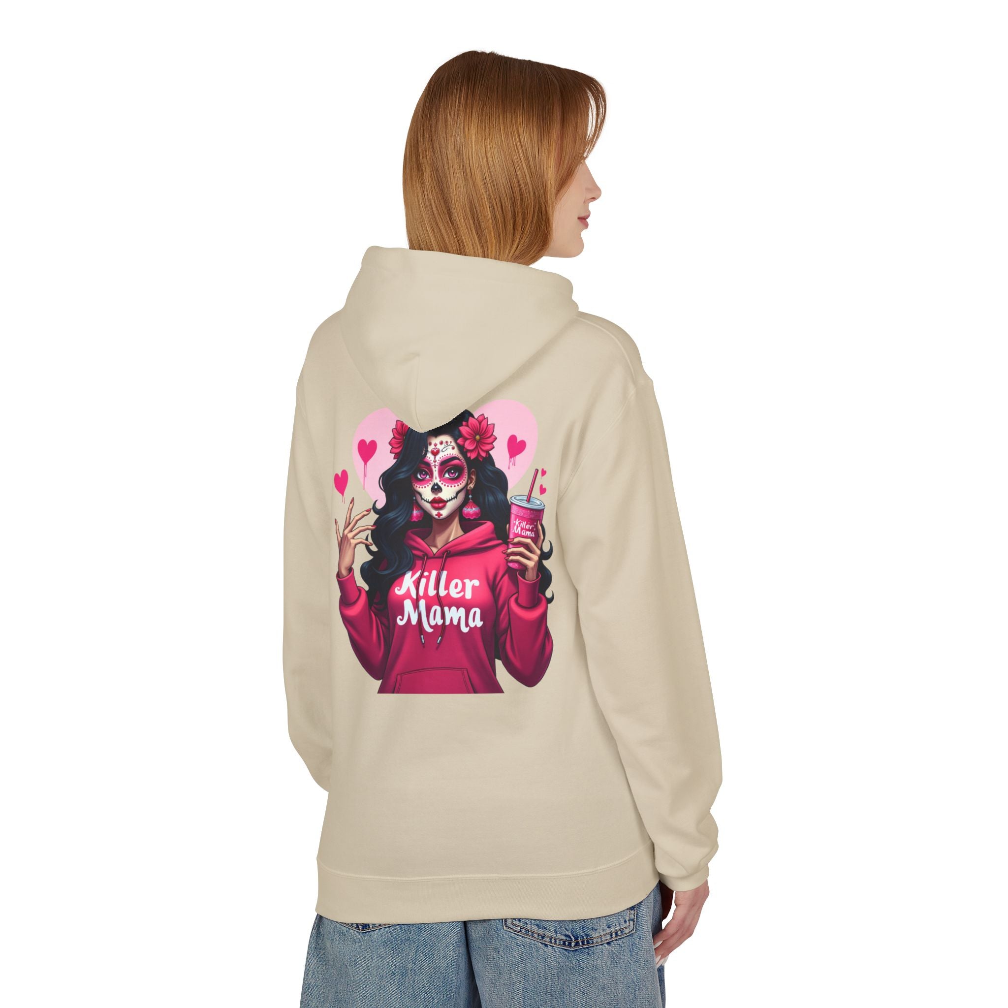 Killer Mama Hoodie — Day of the Dead Sugar Skull Mom Graphic Hoodie
