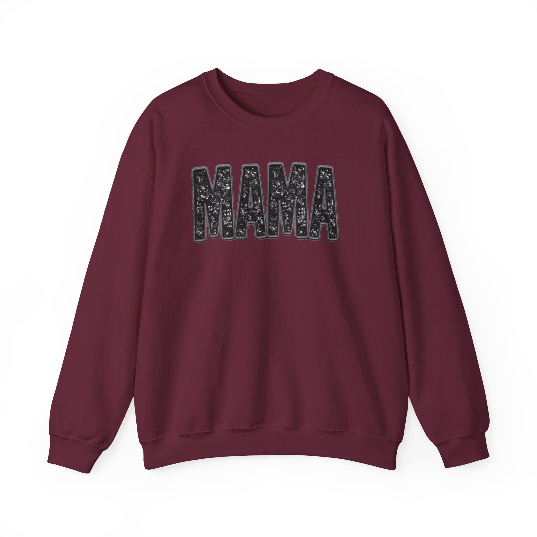MAMA Glitter Block Letters Sweatshirt | Mama Shirt