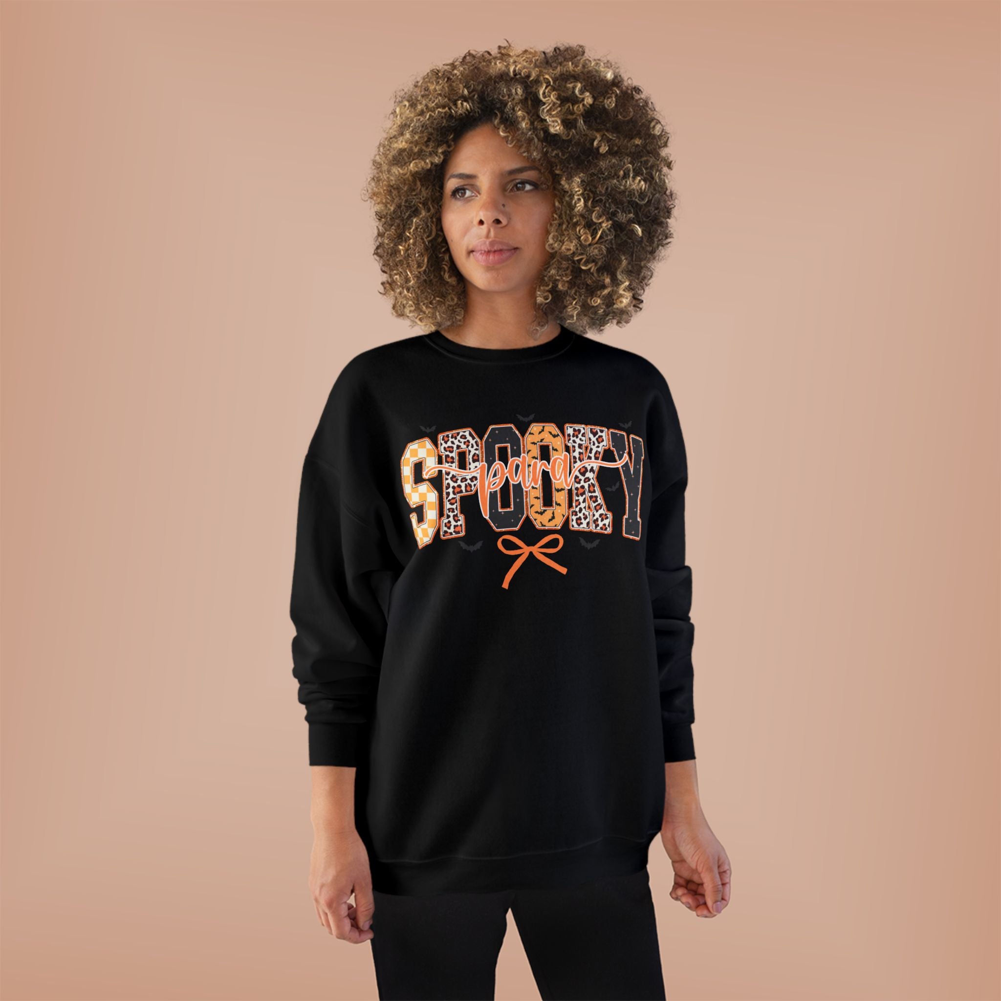 Spooky Leopard Halloween Crewneck Sweatshirt