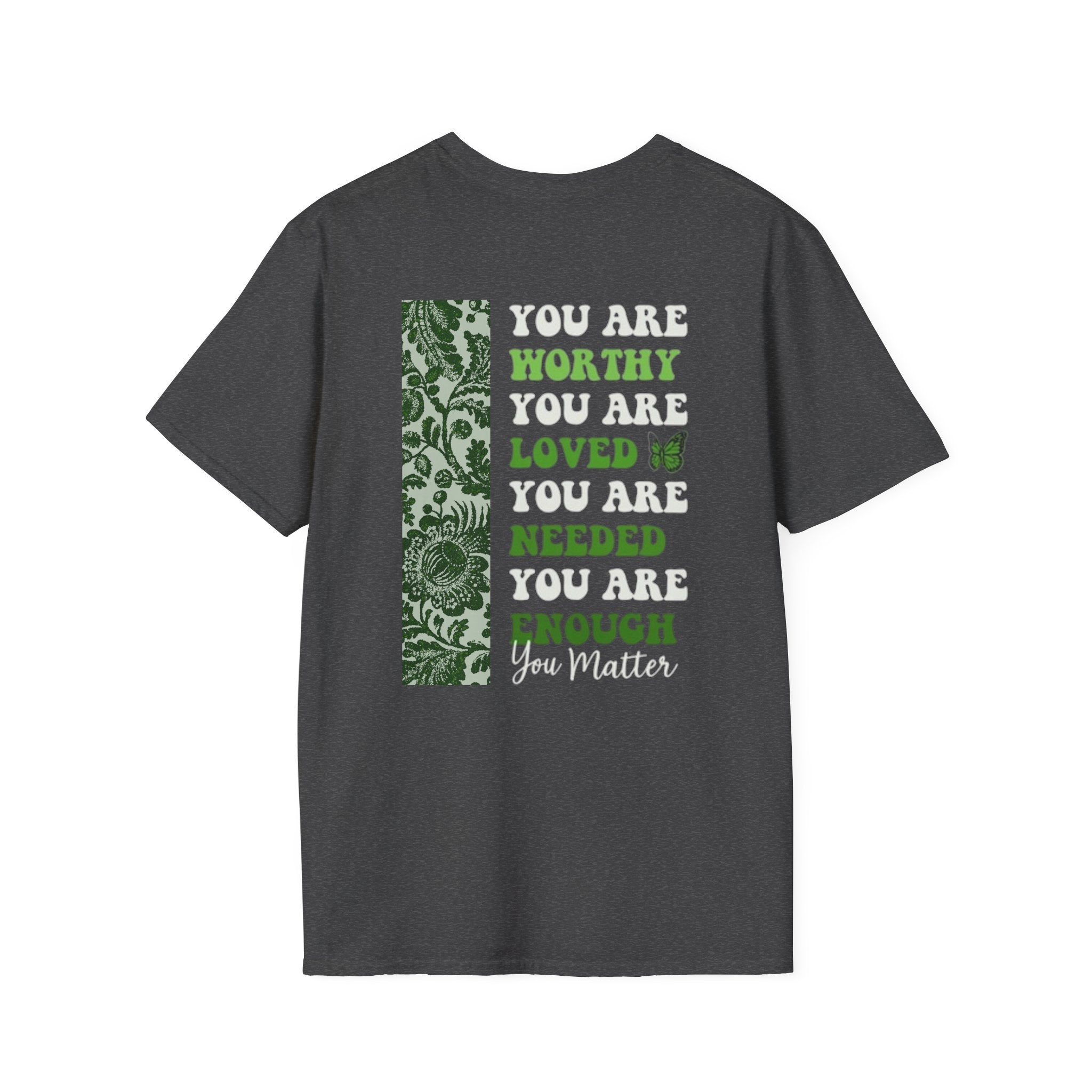 Mental Health Awareness T-Shirt — "It's Okay to Not Be Okay" with Green Ribbon