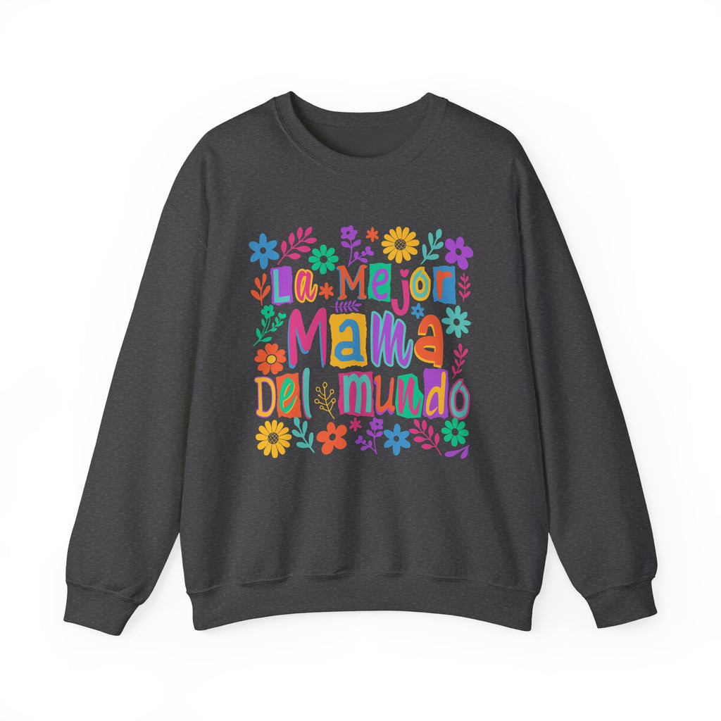 Sweatshirt — La Mejor Mamá del Mundo Floral Mother's Day Crewneck