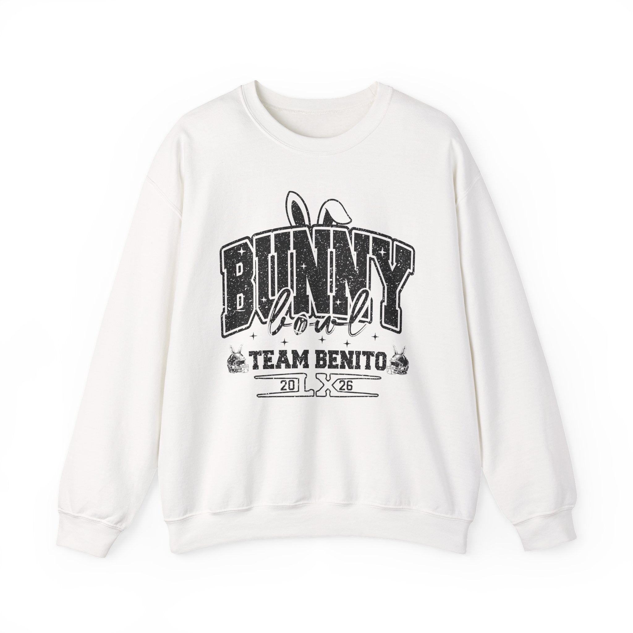 Bunny Lover Crewneck Sweatshirt — Team Benito Vintage Graphic