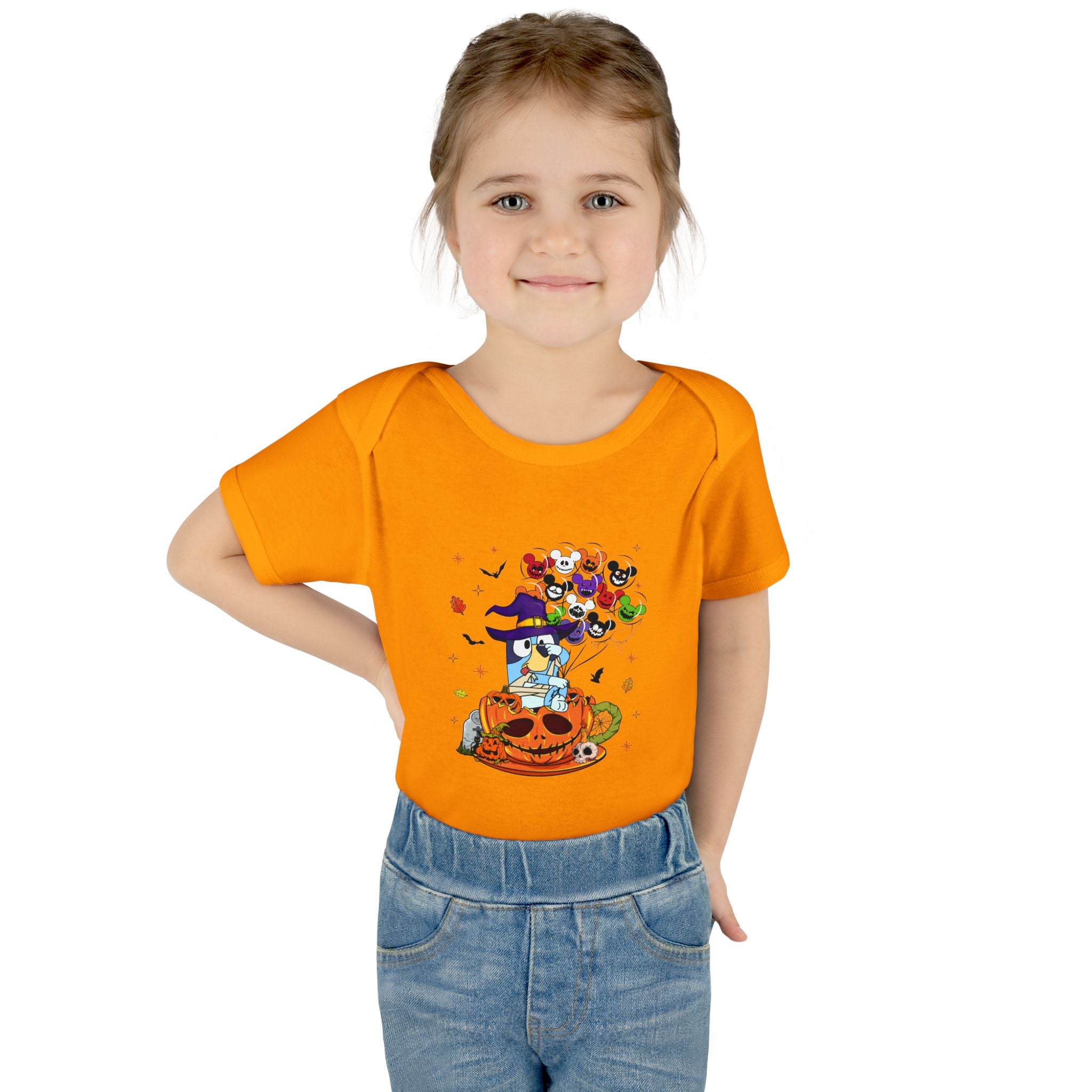 Infant Halloween Witch Pumpkin Bodysuit – Cute Baby Trick-or-Treat Costume