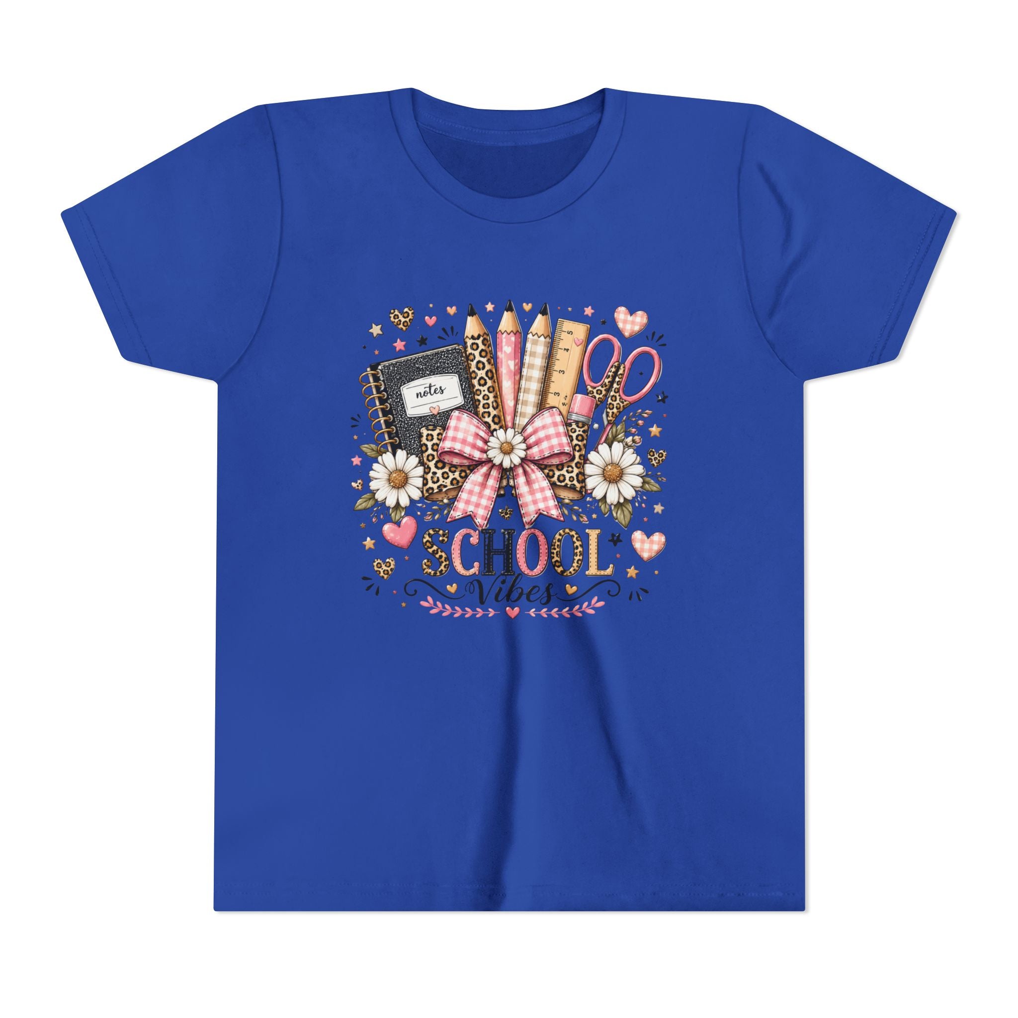 Youth Tee — "School Vibes" Back-to-School Graphic