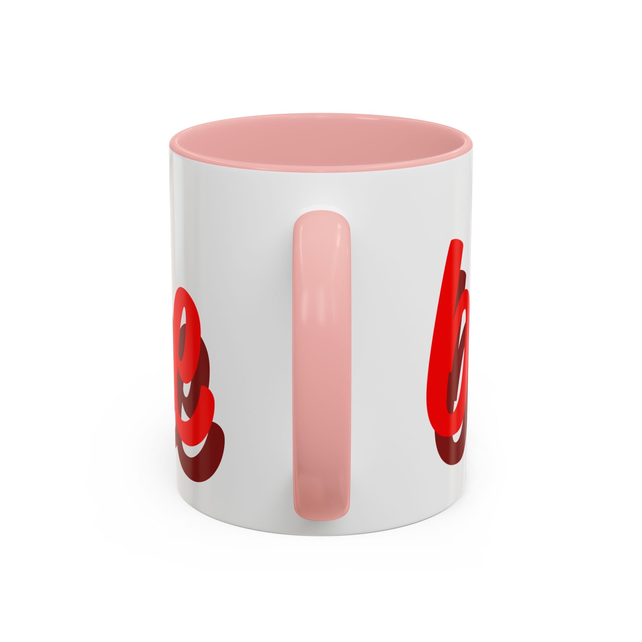 Be Mine Mug | Heart Valentine Coffee Mug, Accent Handle and Rim