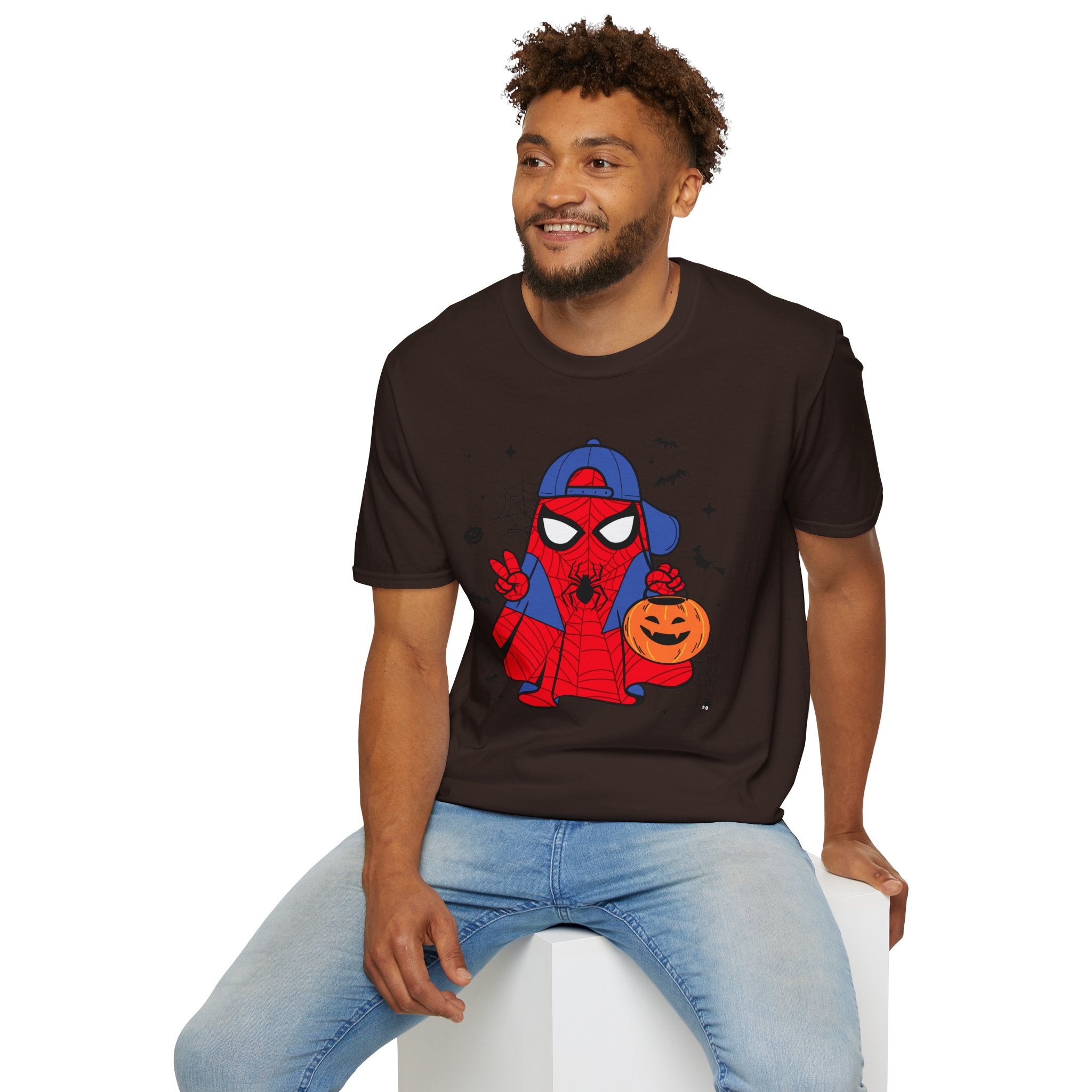 Spidey Trick-or-Treat T-Shirt — Cute Halloween Spider-Man Costume Tee