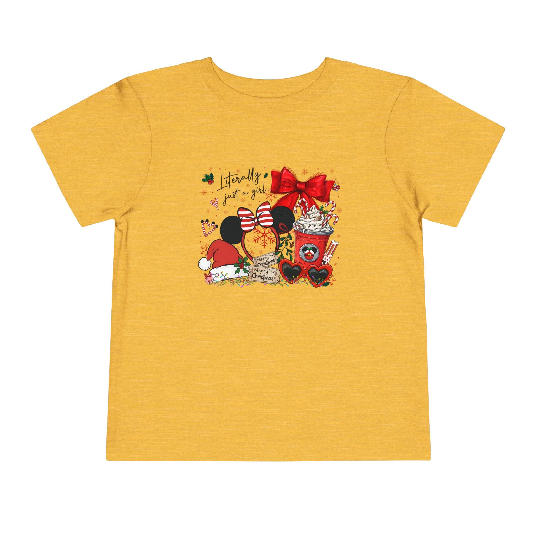 Toddler Tee — Cute Valentine Mickey Ears Coffee & Treats Design