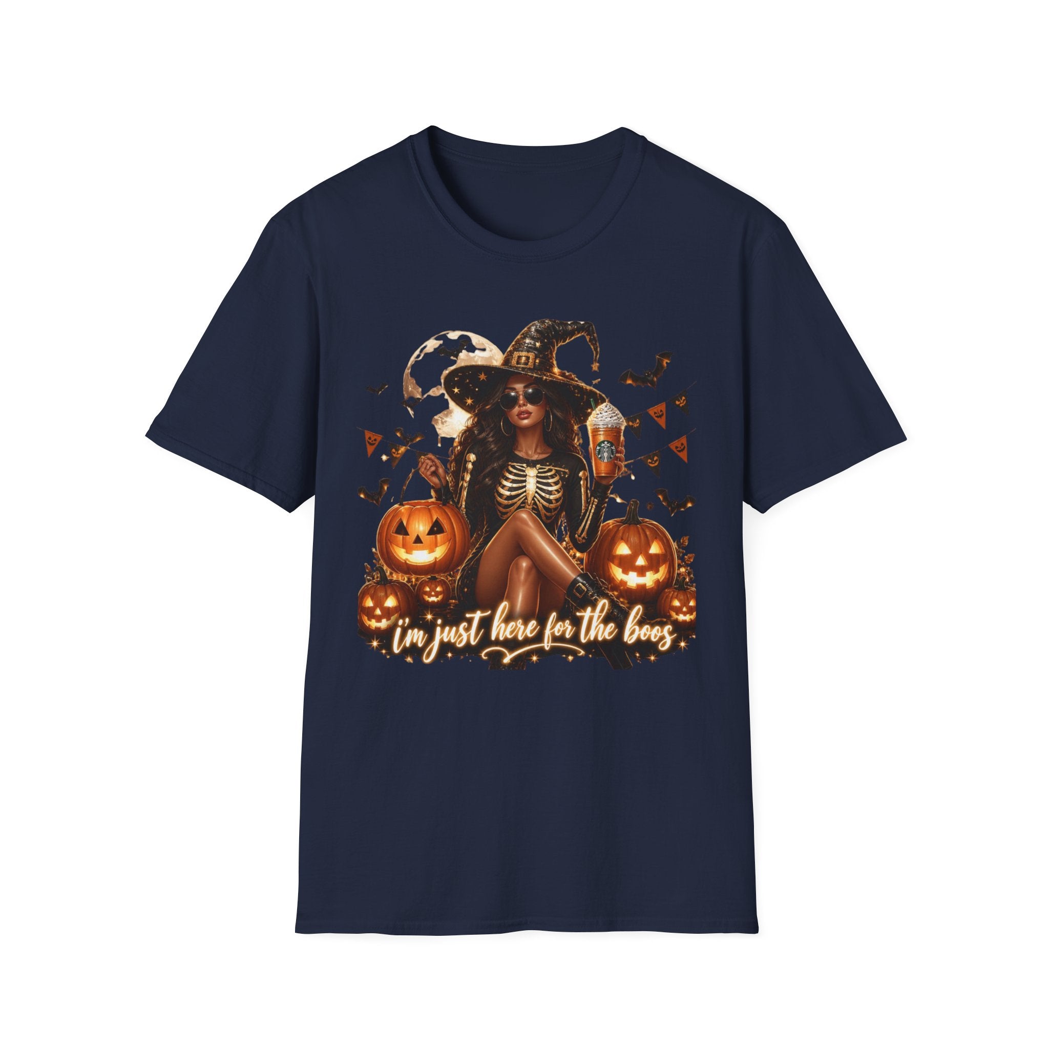 Halloween Witch T-Shirt — "And Just Here in the Boo" Graphic Tee