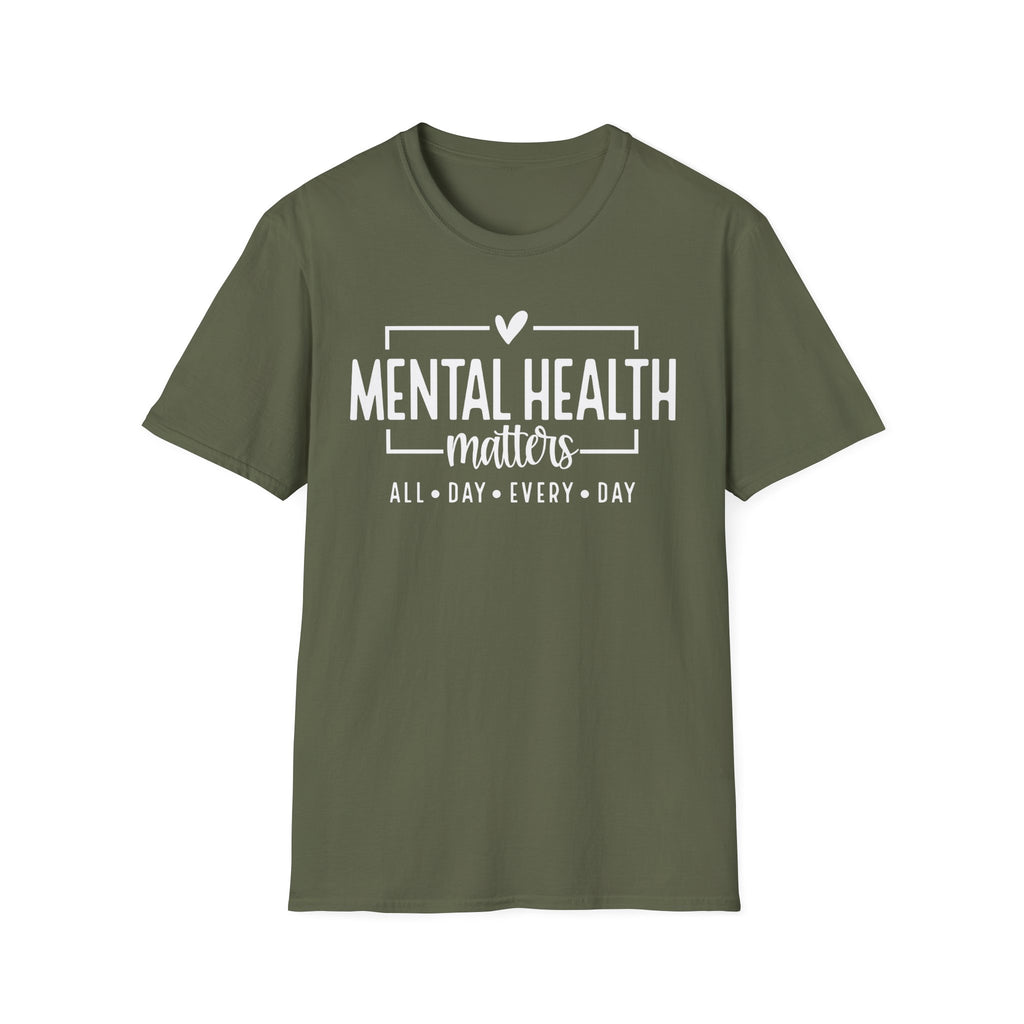 Mental Health Matters T-Shirt — "All Day • Every Day" Awareness Tee