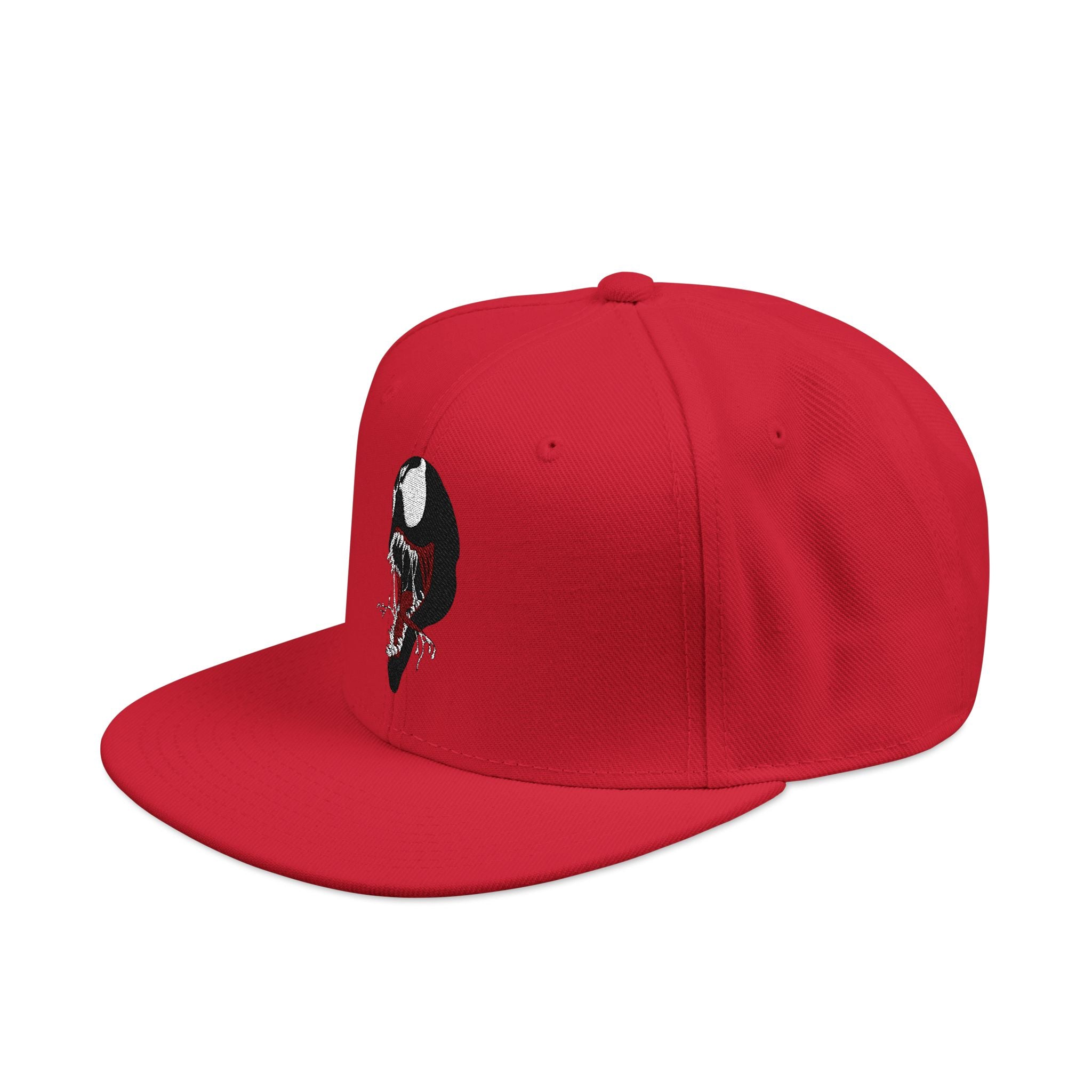 Embroidered Skull & Roses Snapback Hat — Gothic Streetwear Cap