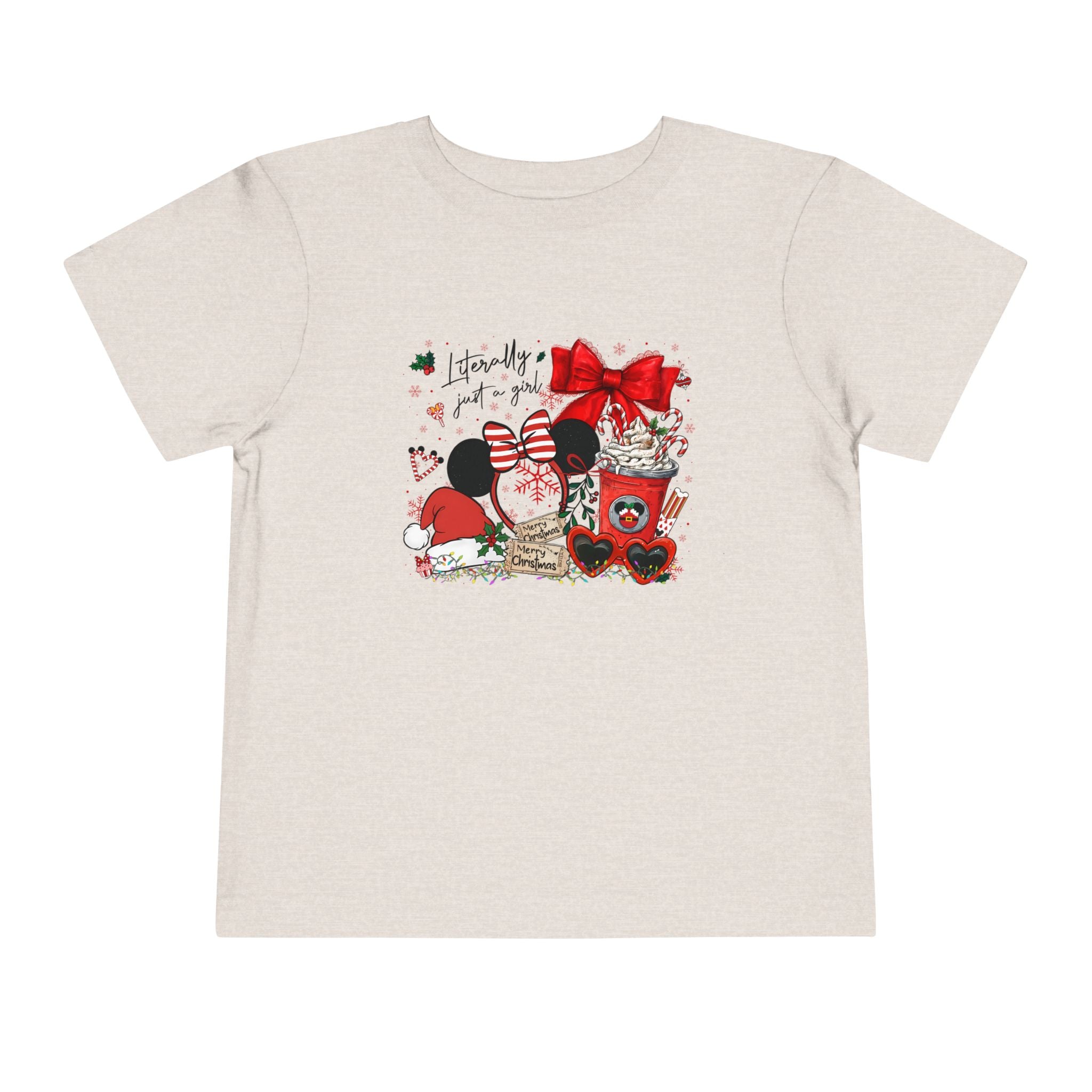 Toddler Tee — Cute Valentine Mickey Ears Coffee & Treats Design