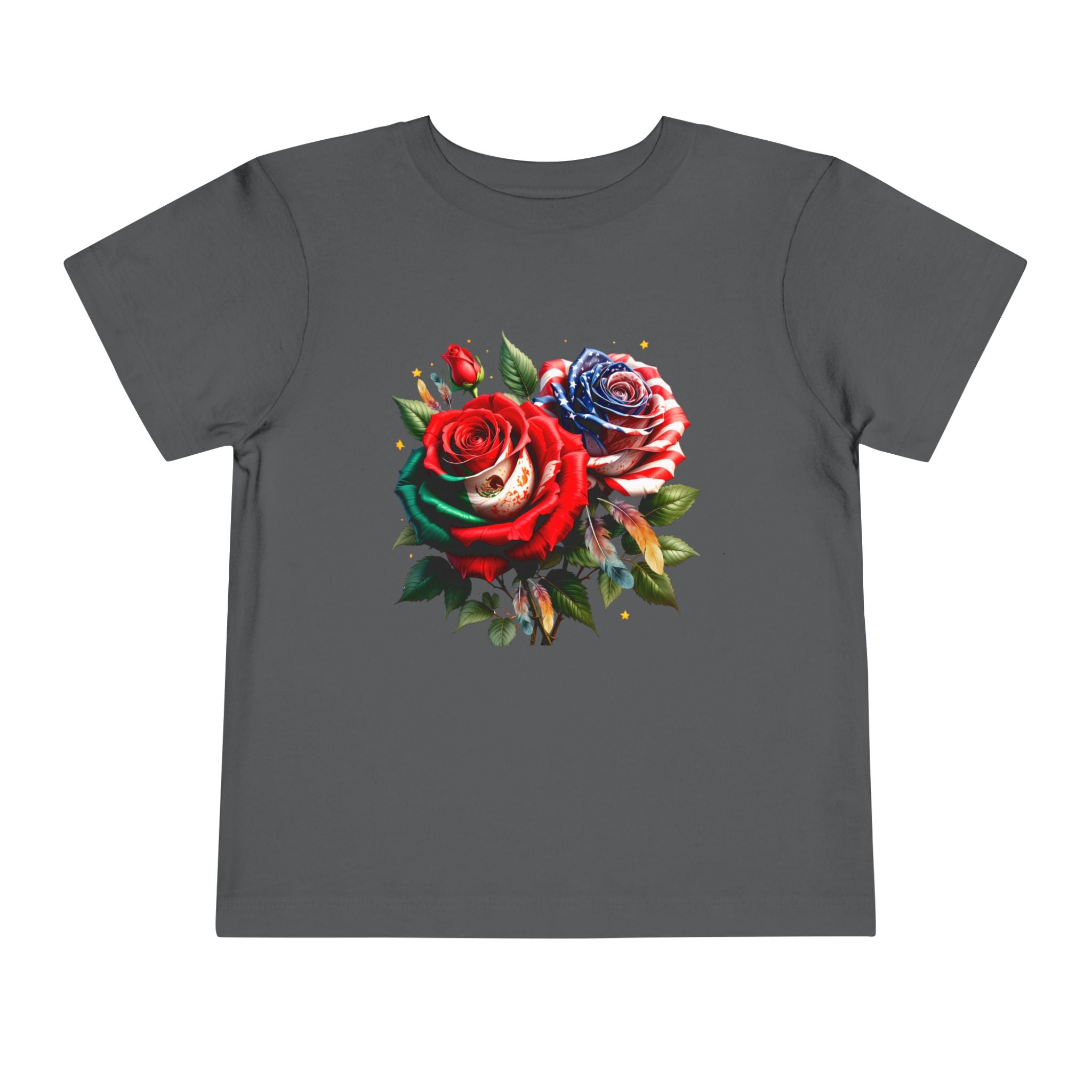 Toddler Tee — Vintage Watercolor Roses Floral Shirt for Kids