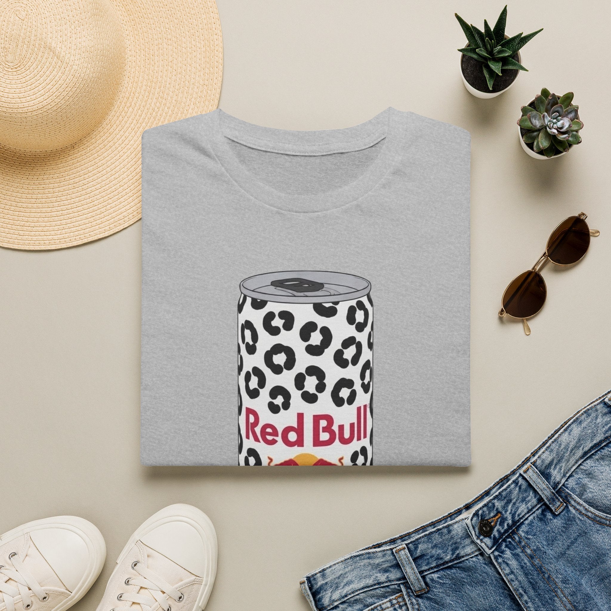 Red Bull Leopard Can T‑Shirt — Retro Energy Drink Graphic Tee