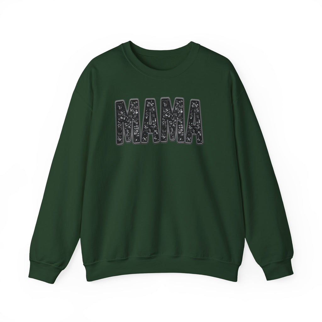 MAMA Glitter Block Letters Sweatshirt | Mama Shirt