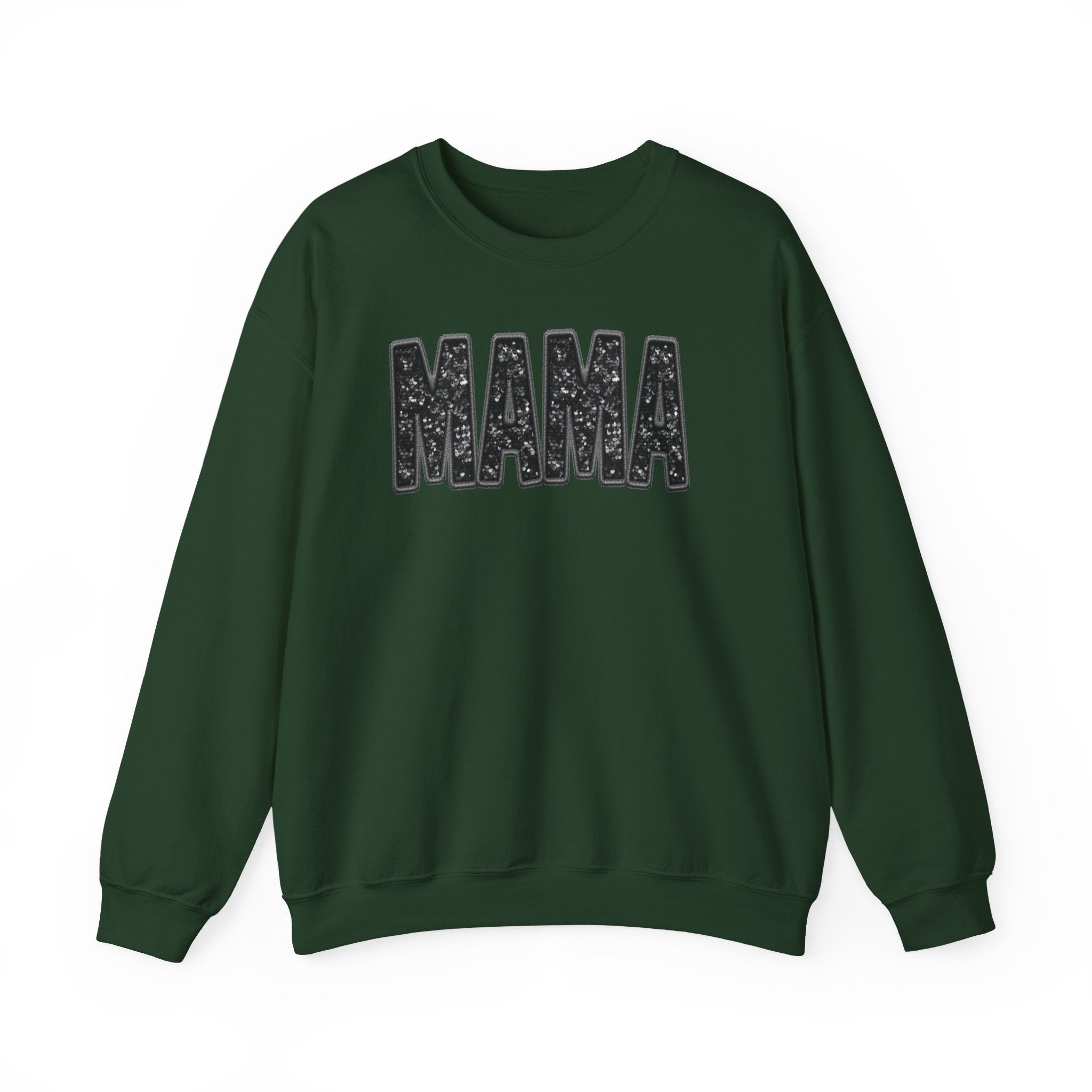 MAMA Glitter Block Letters Sweatshirt | Mama Shirt