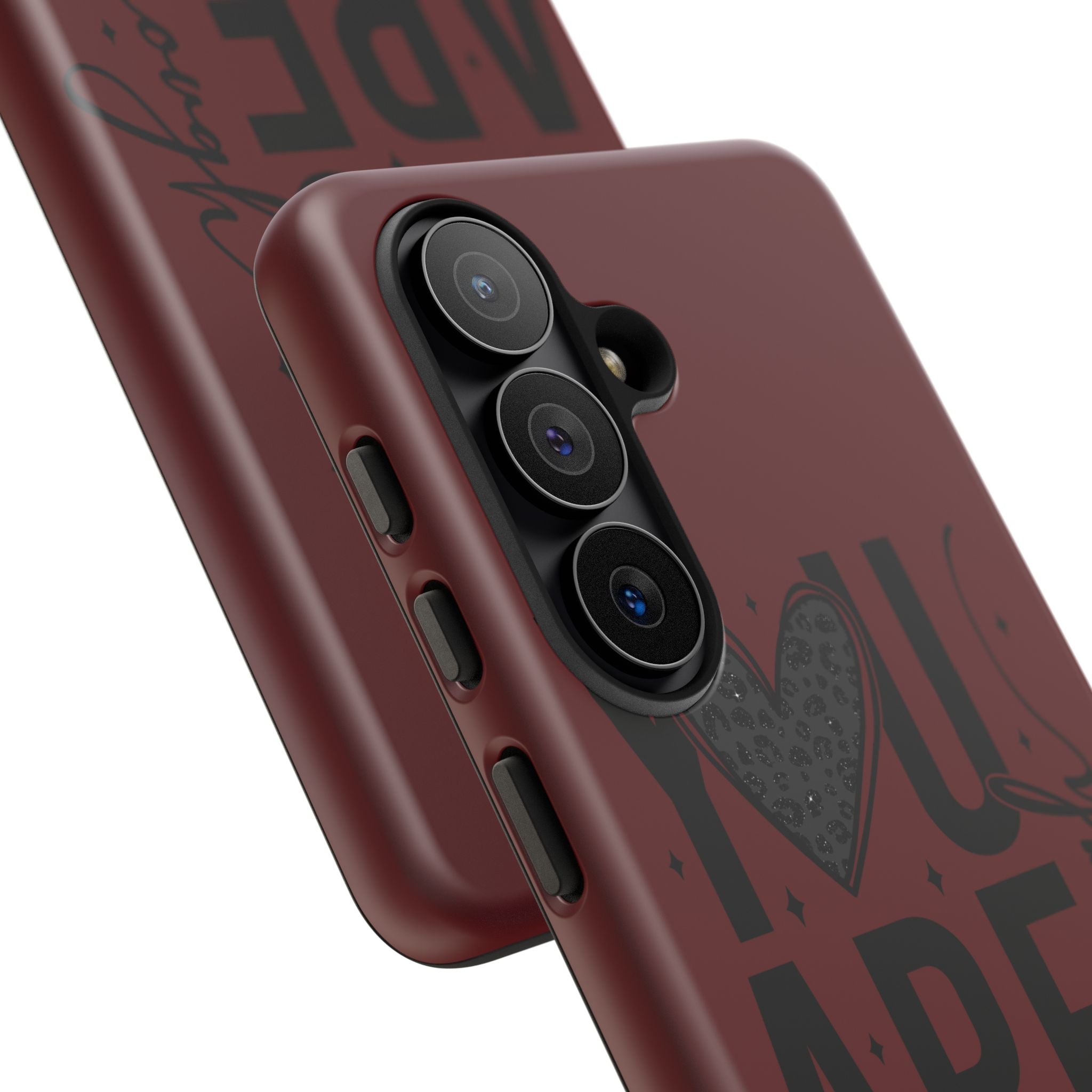 You Are Enough Phone Case — Inspirational Protective iPhone Cover (Maroon)