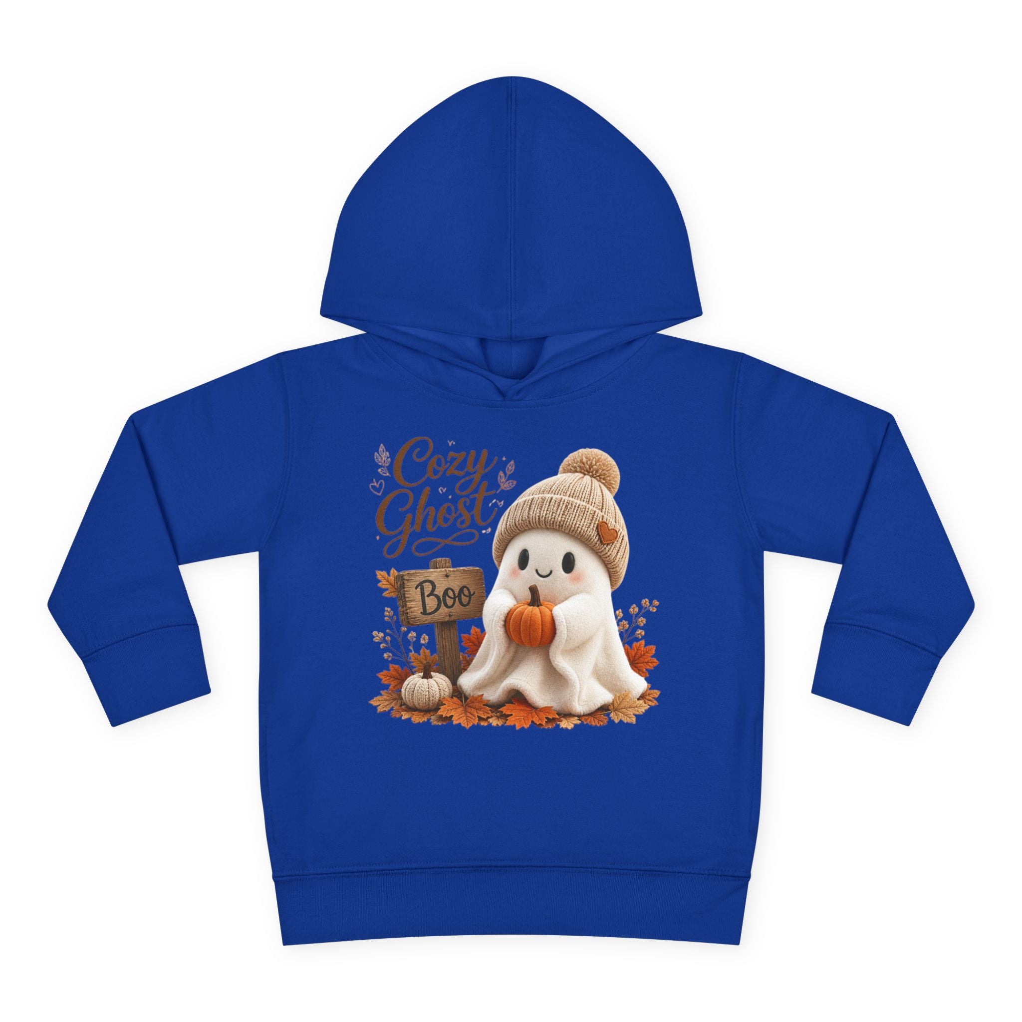 Toddler Hoodie – 'Cozy Ghost' Fall Halloween Pullover