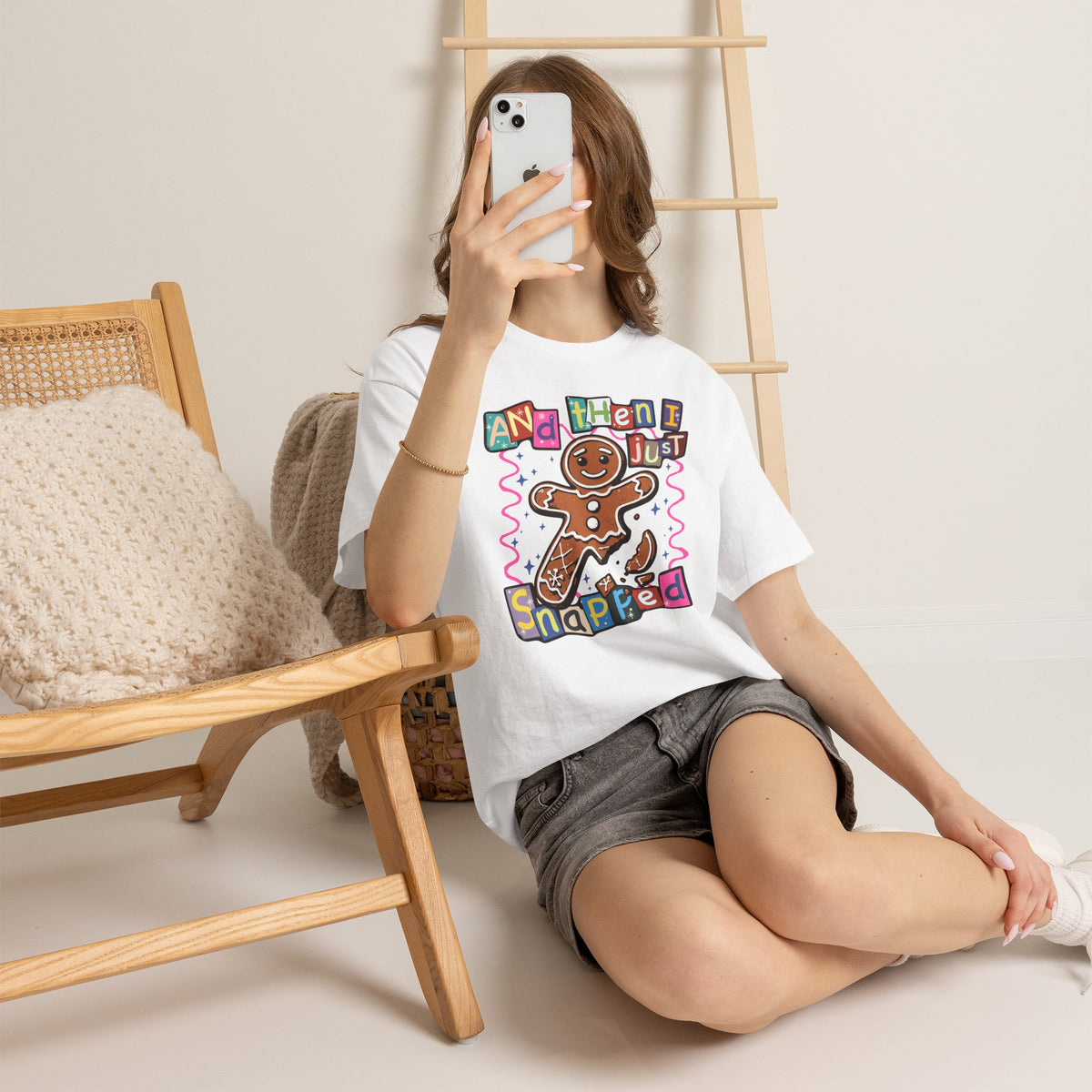 Gingerbread Cookie 'And Then I Just Snapped' Graphic Tee