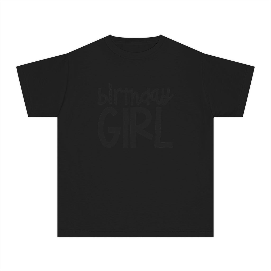 Birthday Girl Tee — Kids 4th Birthday Shirt with Pink Balloon Back Design