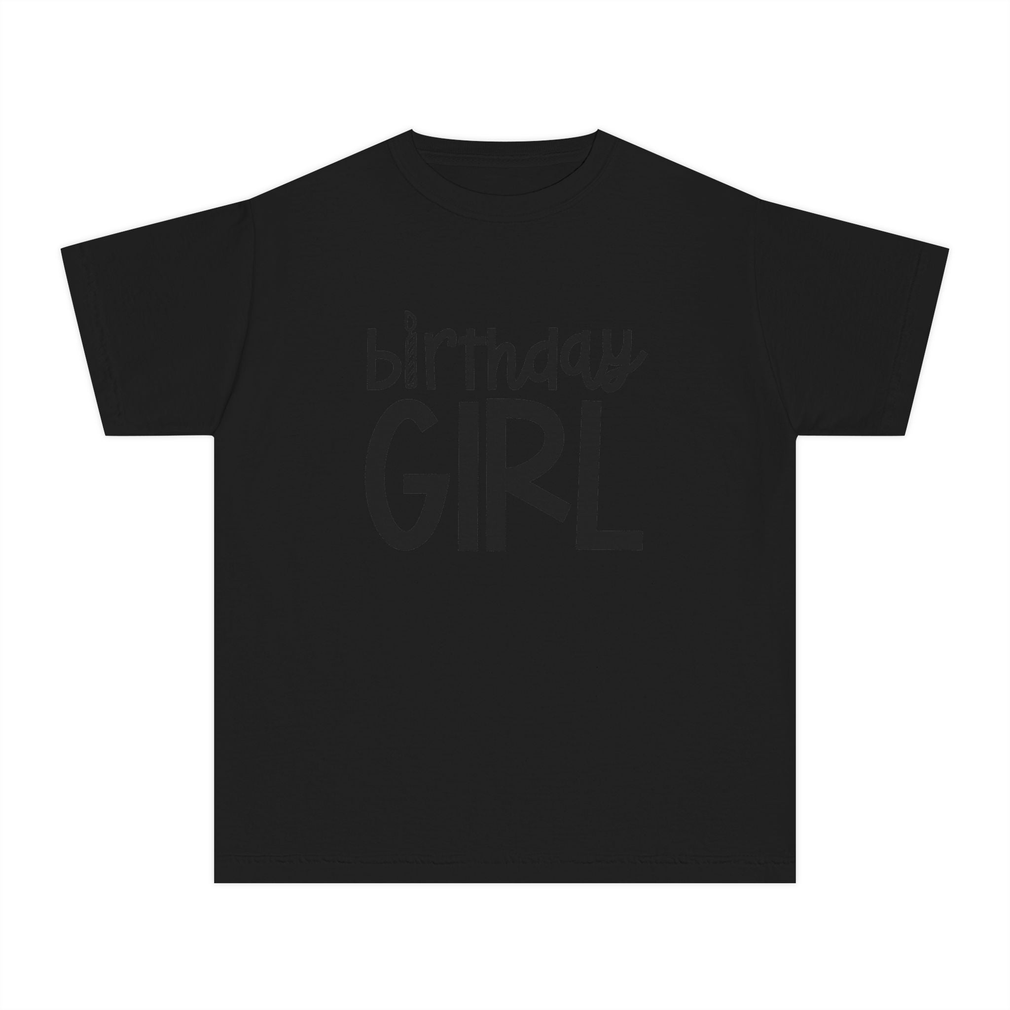 Birthday Girl Tee — Kids 4th Birthday Shirt with Pink Balloon Back Design