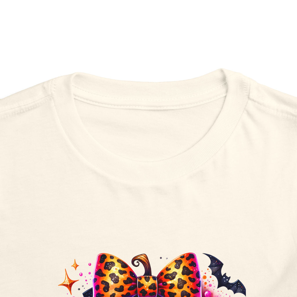 Toddler Tee — "Spooky Season" Pumpkin Bow Halloween Shirt