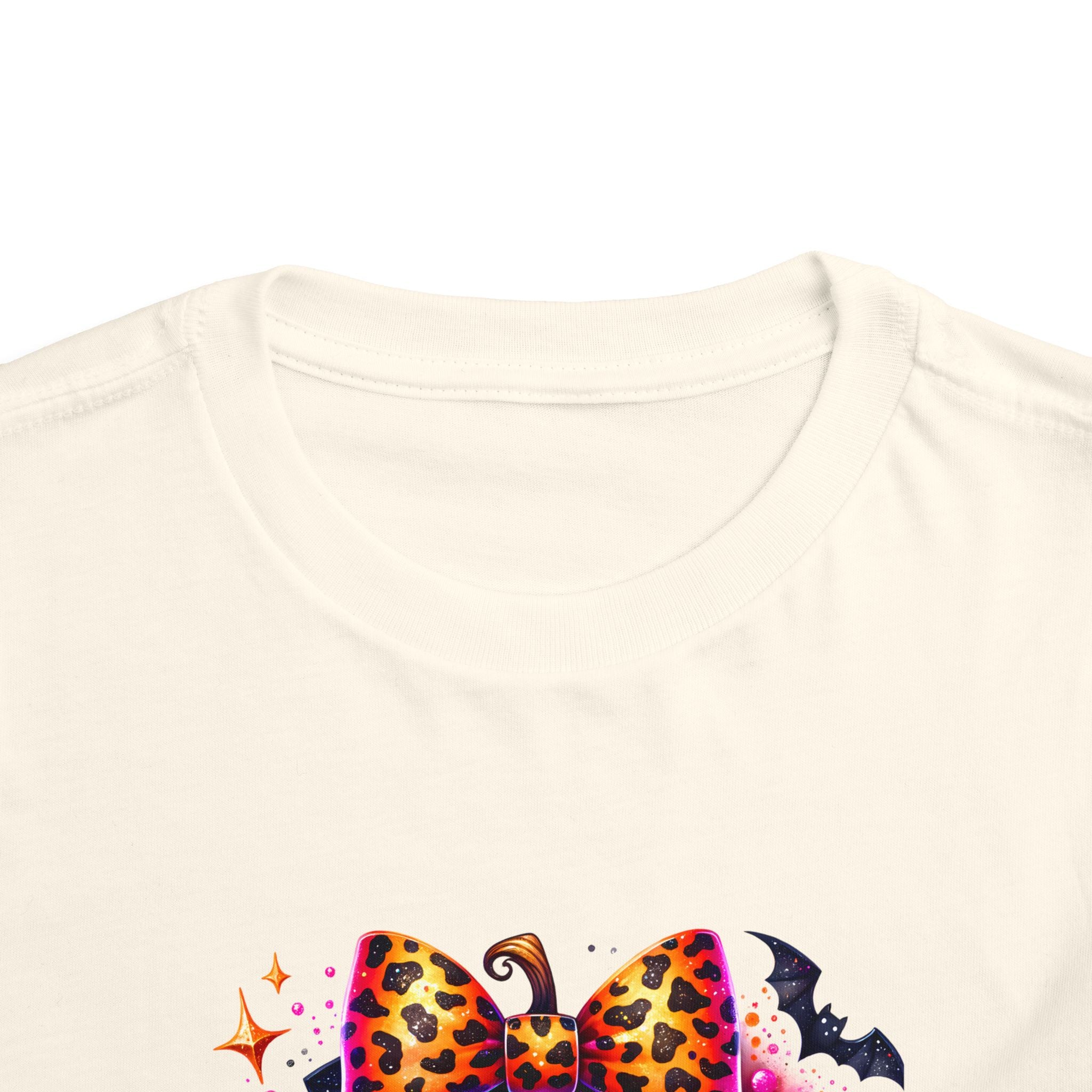 Toddler Tee — "Spooky Season" Pumpkin Bow Halloween Shirt