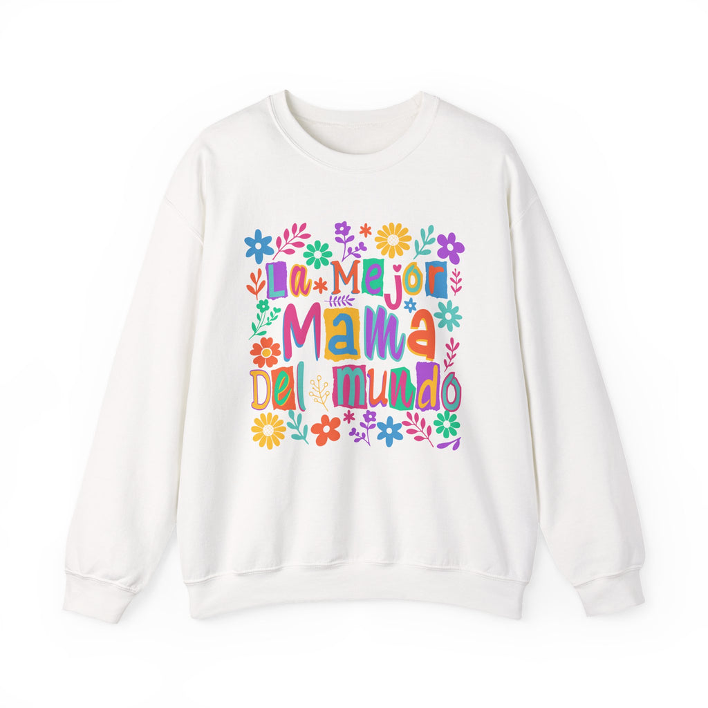 Sweatshirt — La Mejor Mamá del Mundo Floral Mother's Day Crewneck