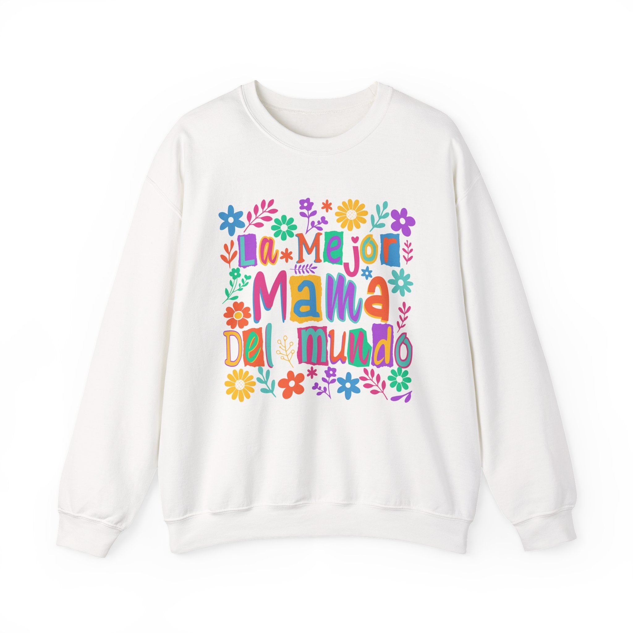 Sweatshirt — La Mejor Mamá del Mundo Floral Mother's Day Crewneck
