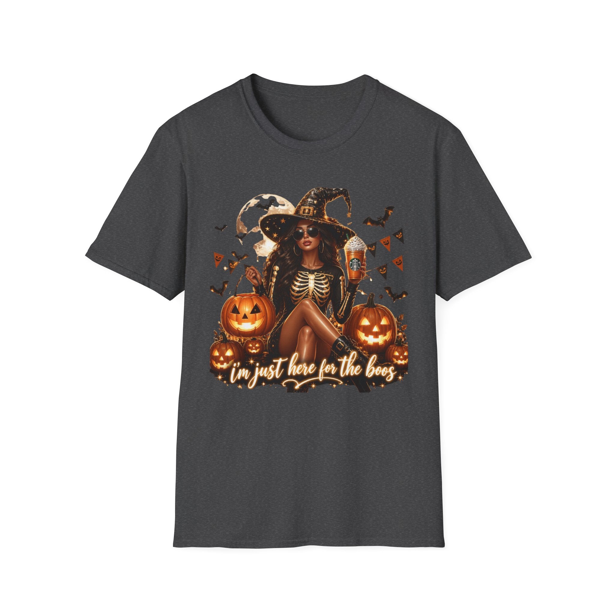 Halloween Witch T-Shirt — "And Just Here in the Boo" Graphic Tee