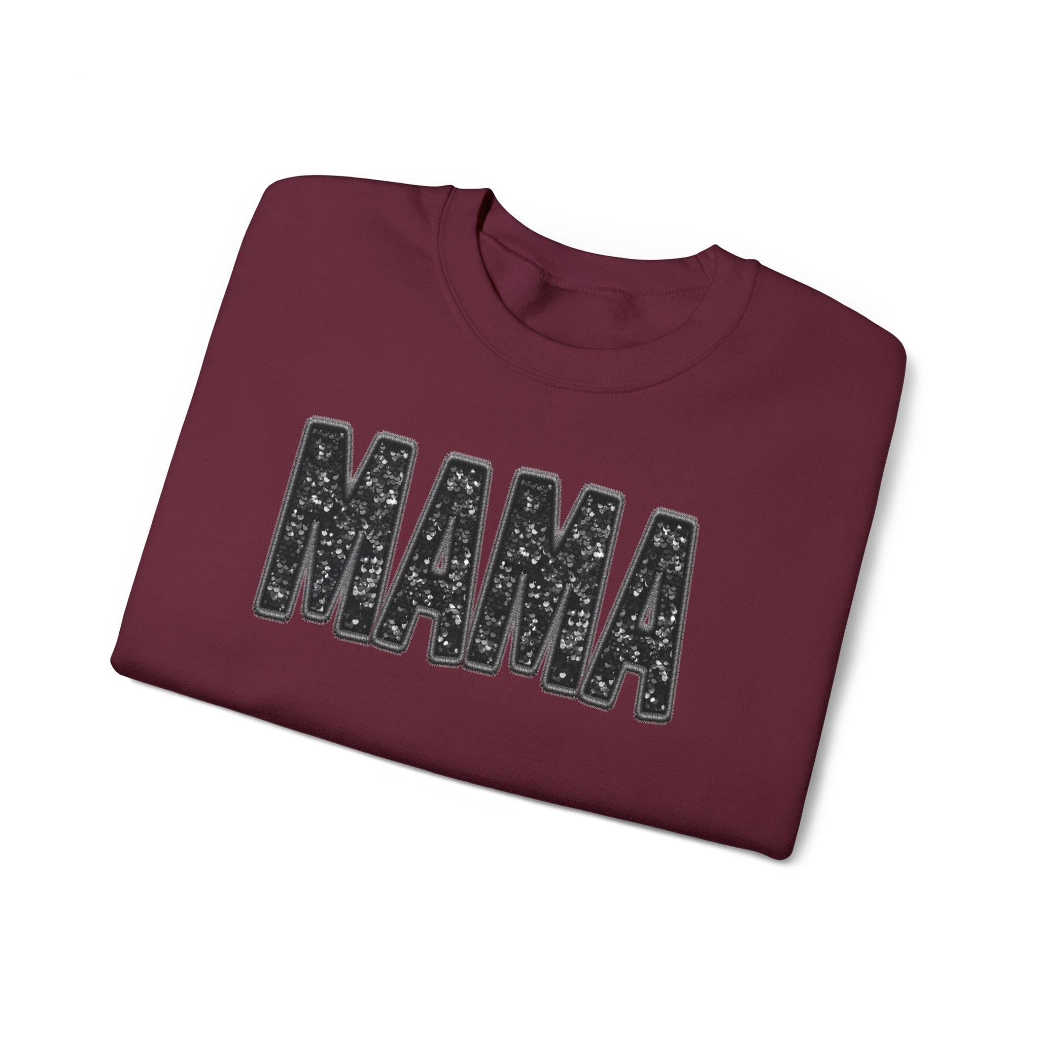 MAMA Glitter Block Letters Sweatshirt | Mama Shirt