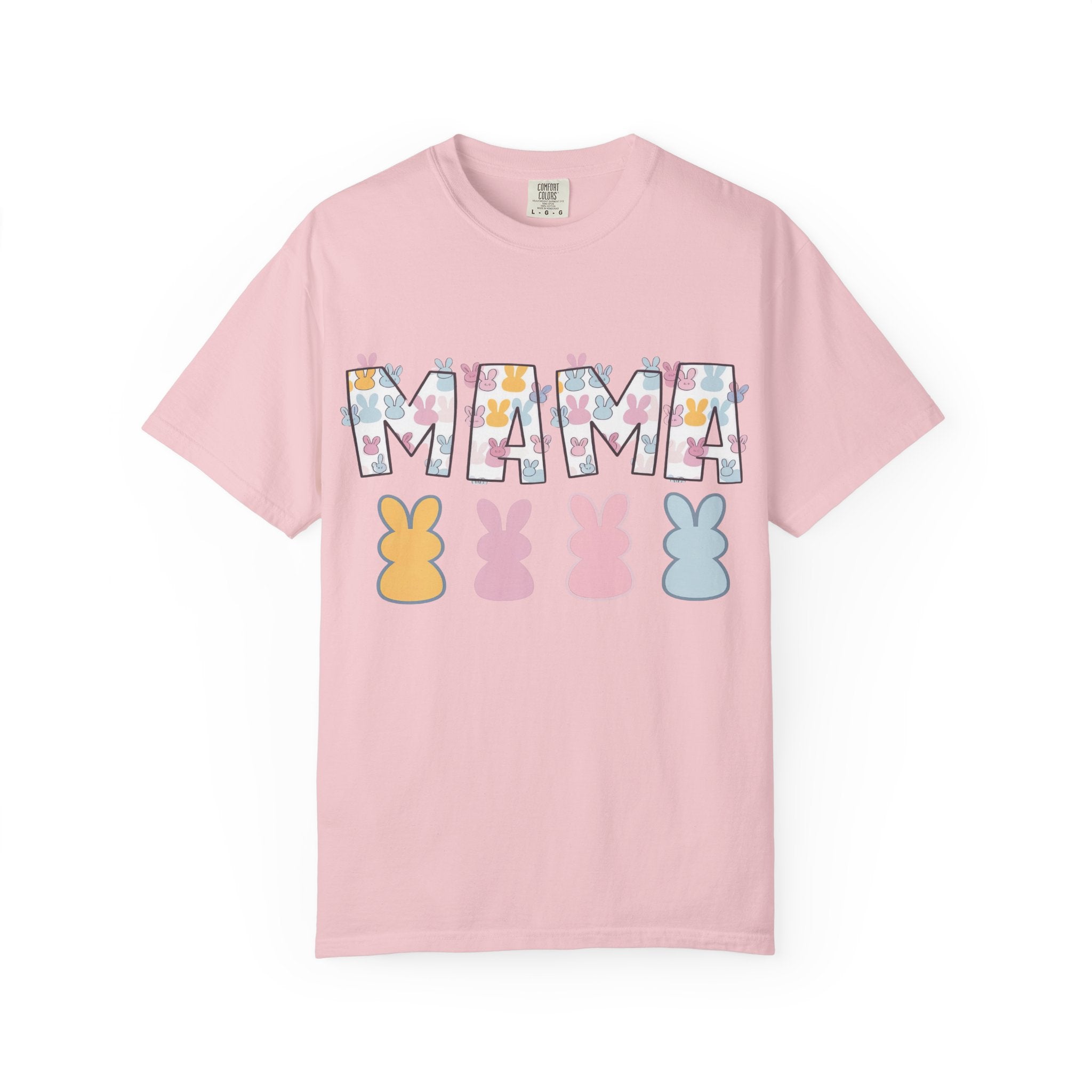 Mama Floral Peep Tee — Easter Bunny Pastel Mother's Day T-Shirt
