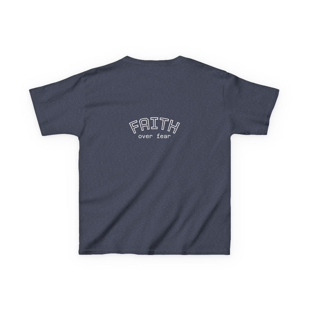 Faith Over Fear Kids Tee | Inspirational Christian Youth Shirt